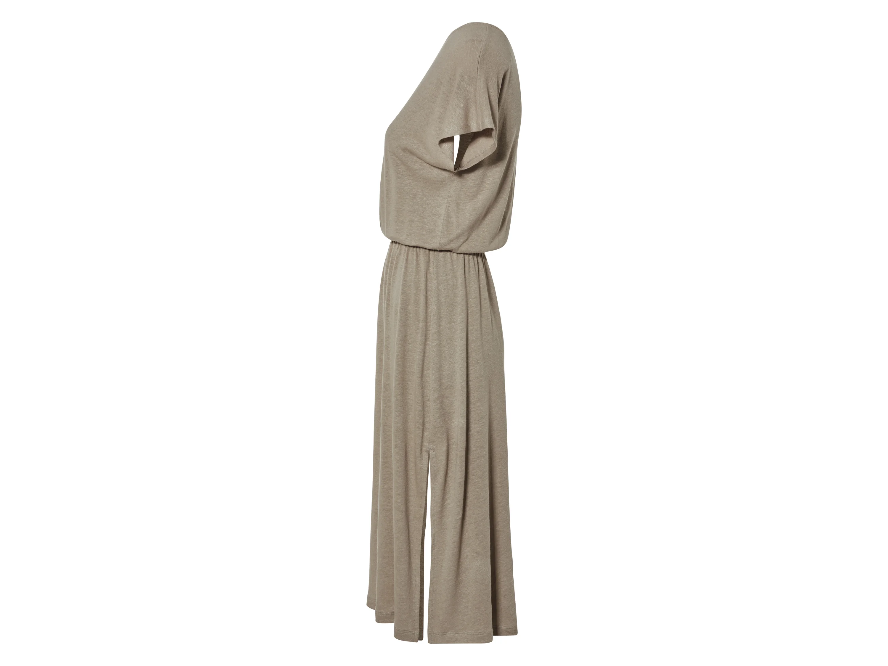 ESMARA® Damen Kleid Midi (Taupe, M(40/42)) – Bild 3 von 4