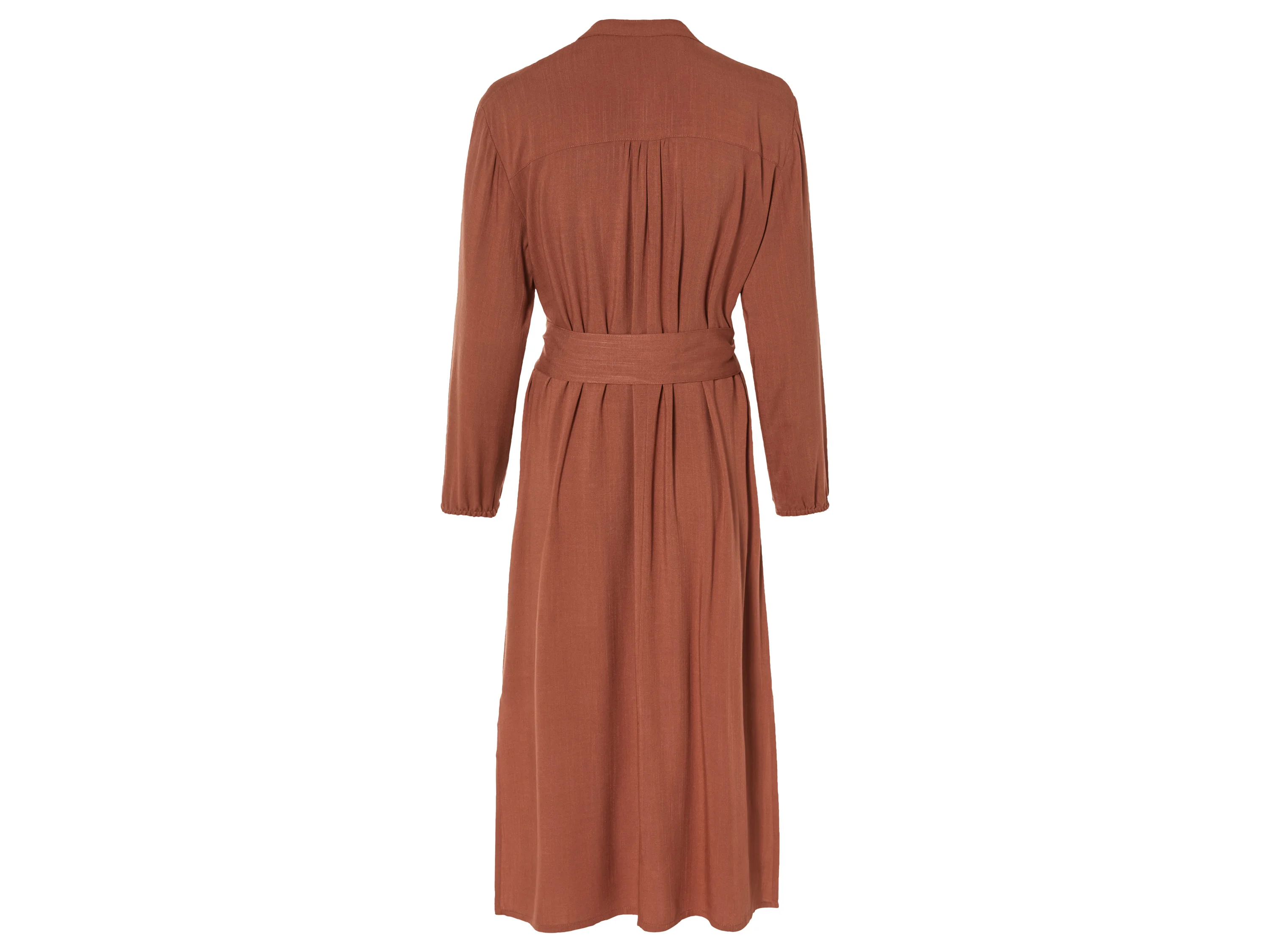 ESMARA® Damen Kleid Midi (terracotta, 38) – Bild 3 von 4