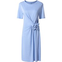 ESMARA® Damen Kleid mit Leinen (Blau, XS (32/34))