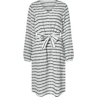 ESMARA® Damen Kleid Musselin (Weiß, M(40/42))