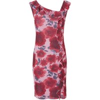 ESMARA® Damen Kleid (Muster pink/rot, M (40/42))