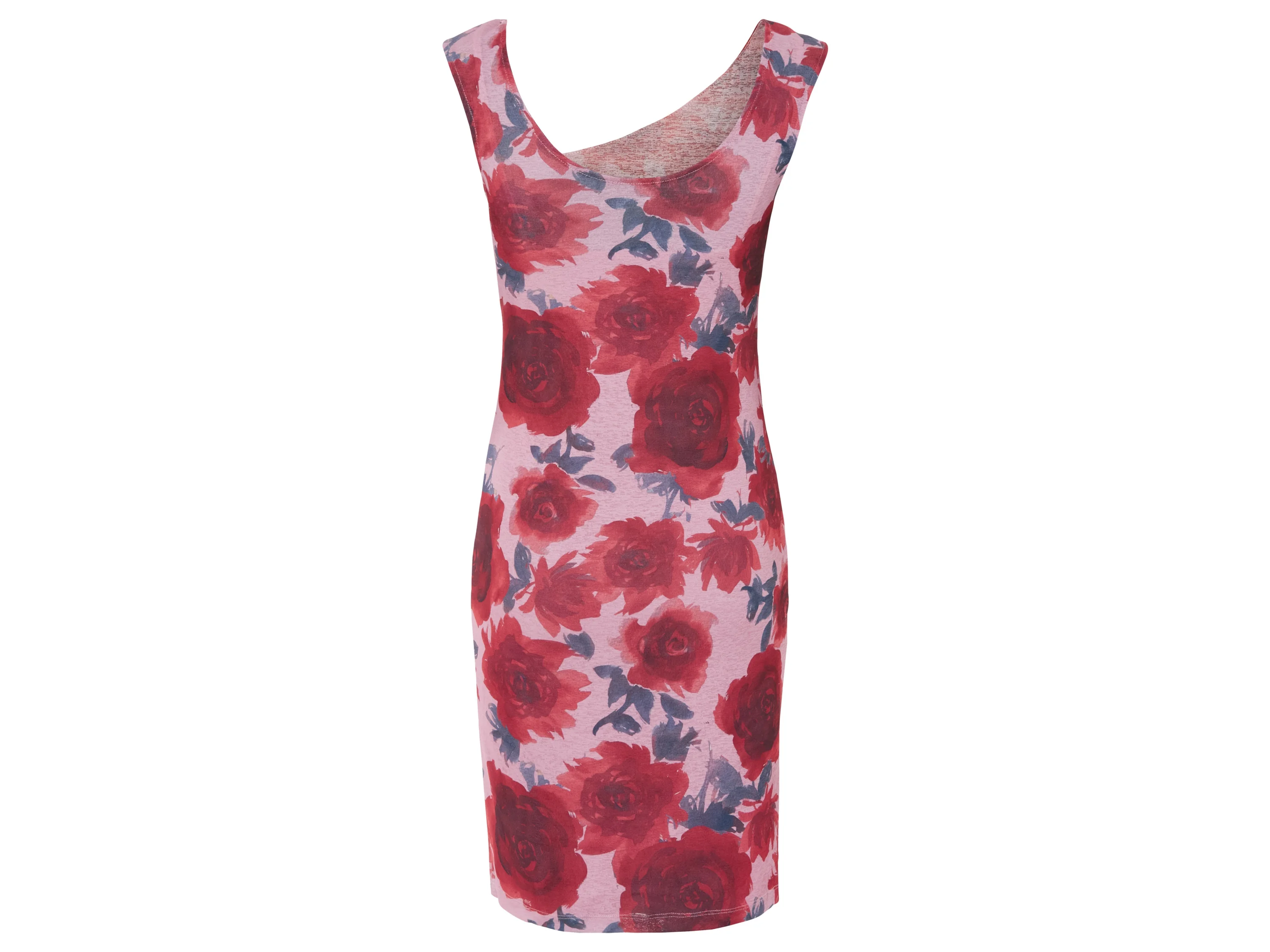 ESMARA® Damen Kleid (Muster pink/rot, M (40/42)) – Bild 3 von 3