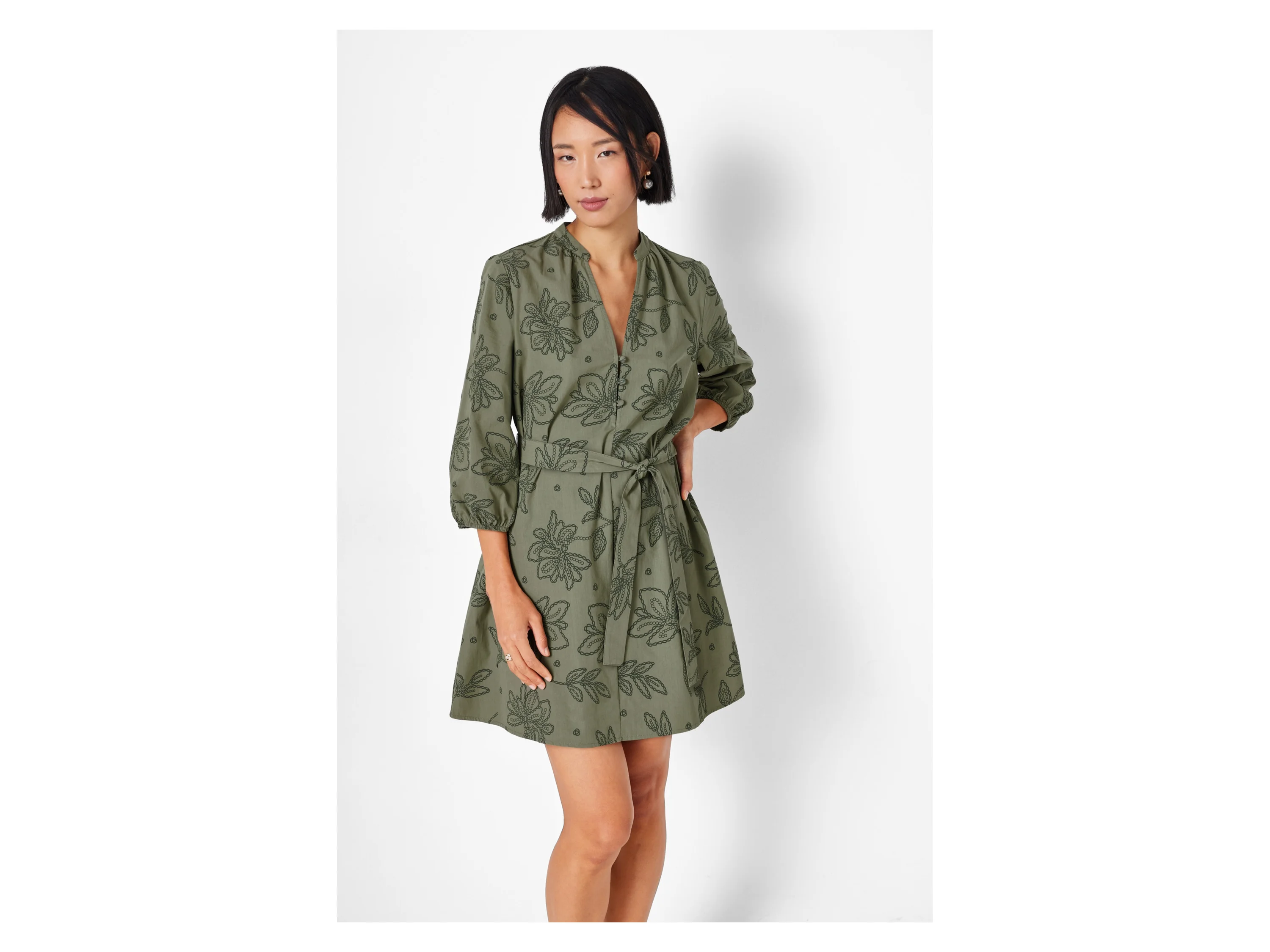 ESMARA® Damen Kleid (Olive, S(36/38)) – Bild 2 von 4