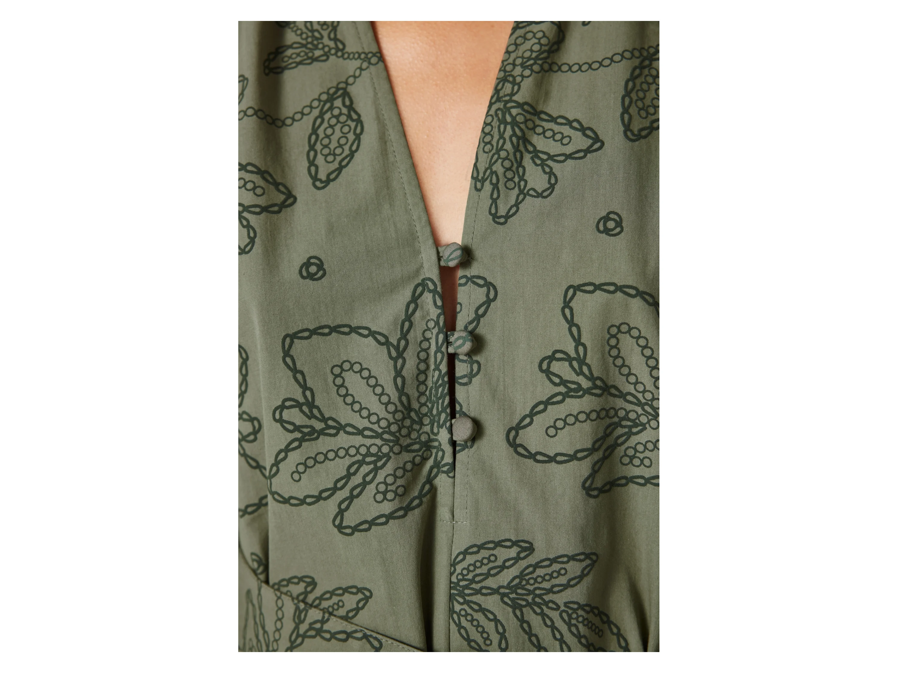 ESMARA® Damen Kleid (Olive, S(36/38)) – Bild 4 von 4