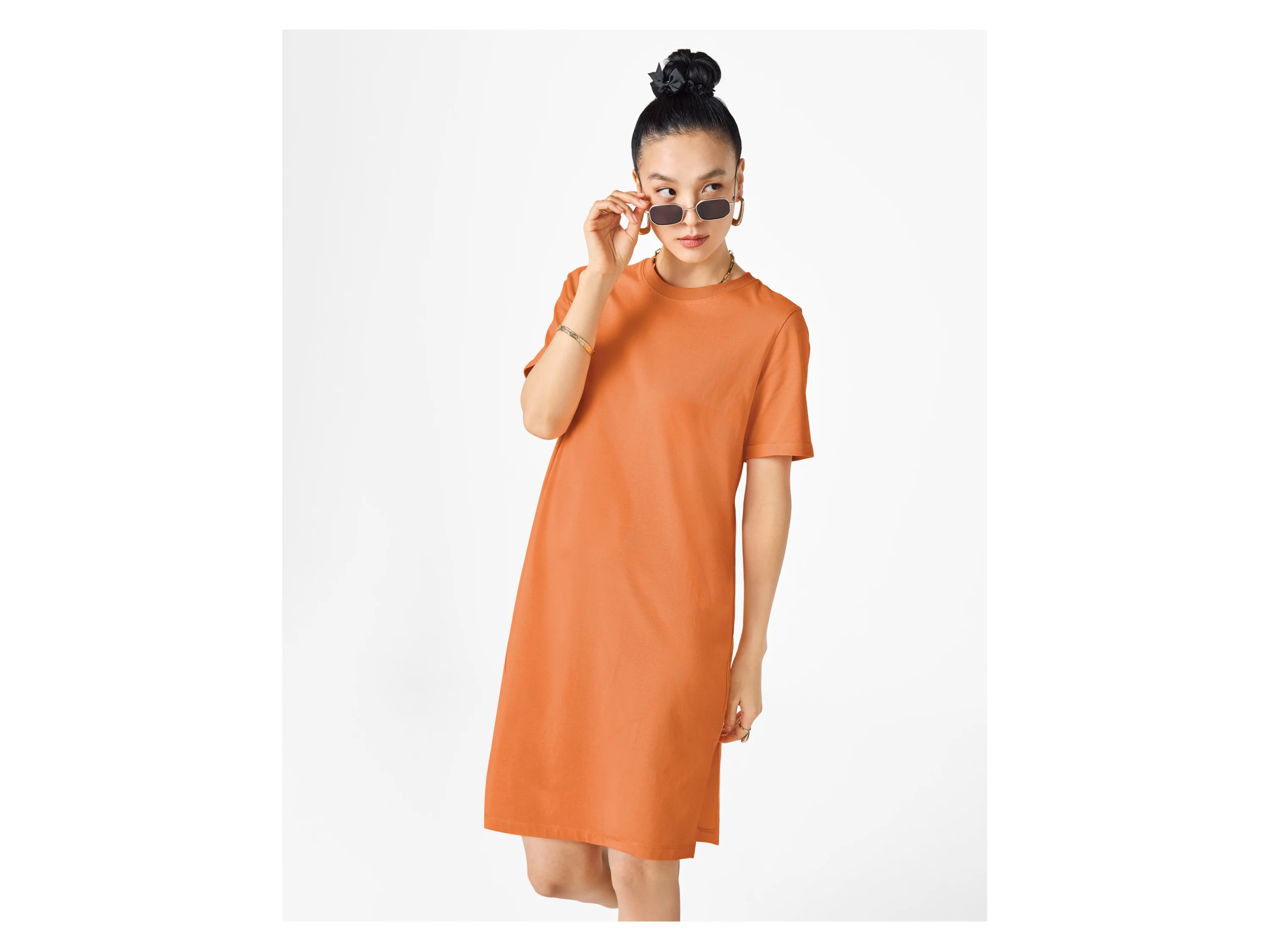 ESMARA® Damen Kleid (Orange, XS (32/34)) – Bild 2 von 4