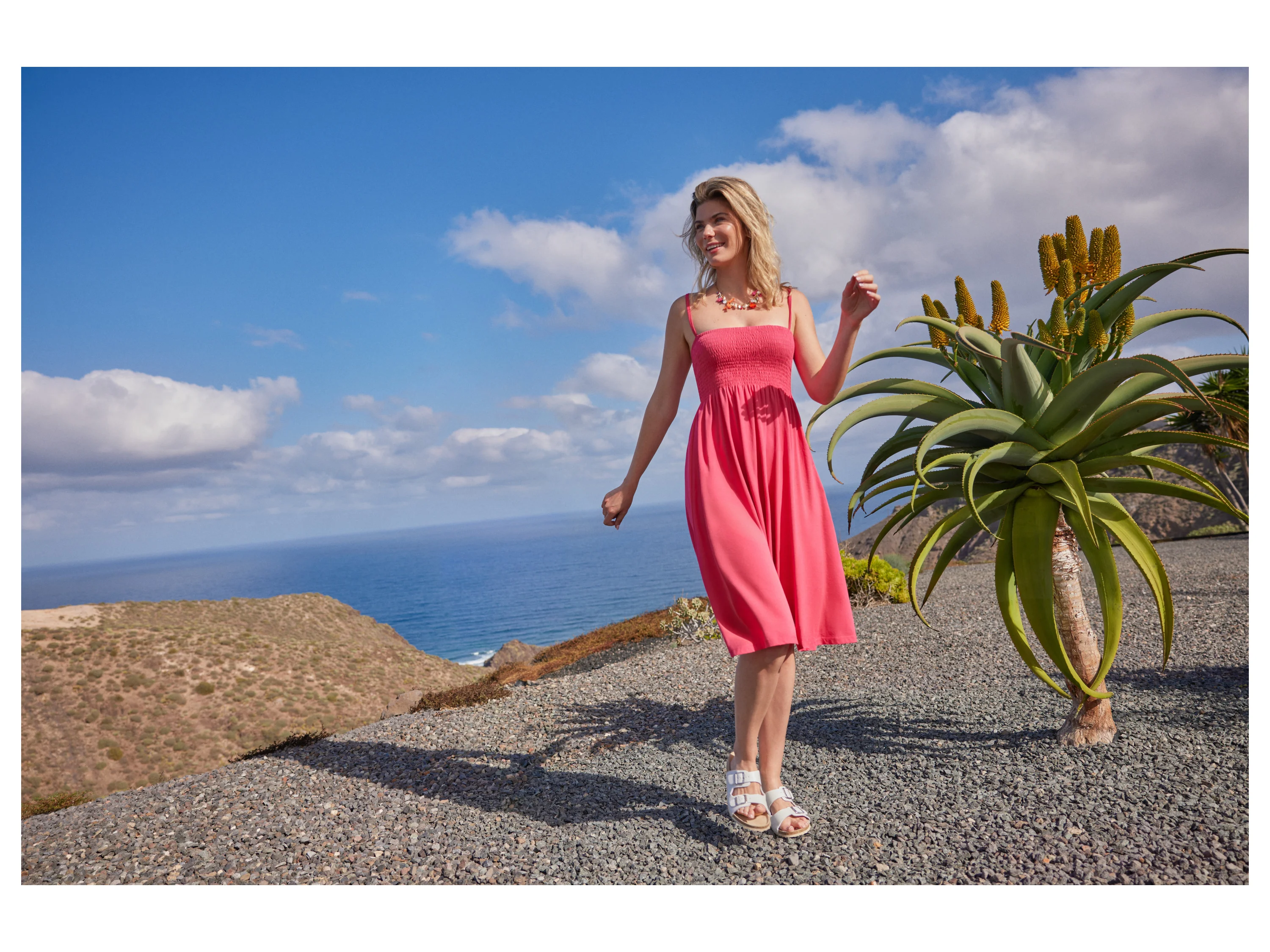 ESMARA® Damen Kleid (Pink, S(36/38)) – Bild 4 von 4