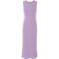 ESMARA® Damen Kleid Rippe Midi (Lila, XS(32/34))