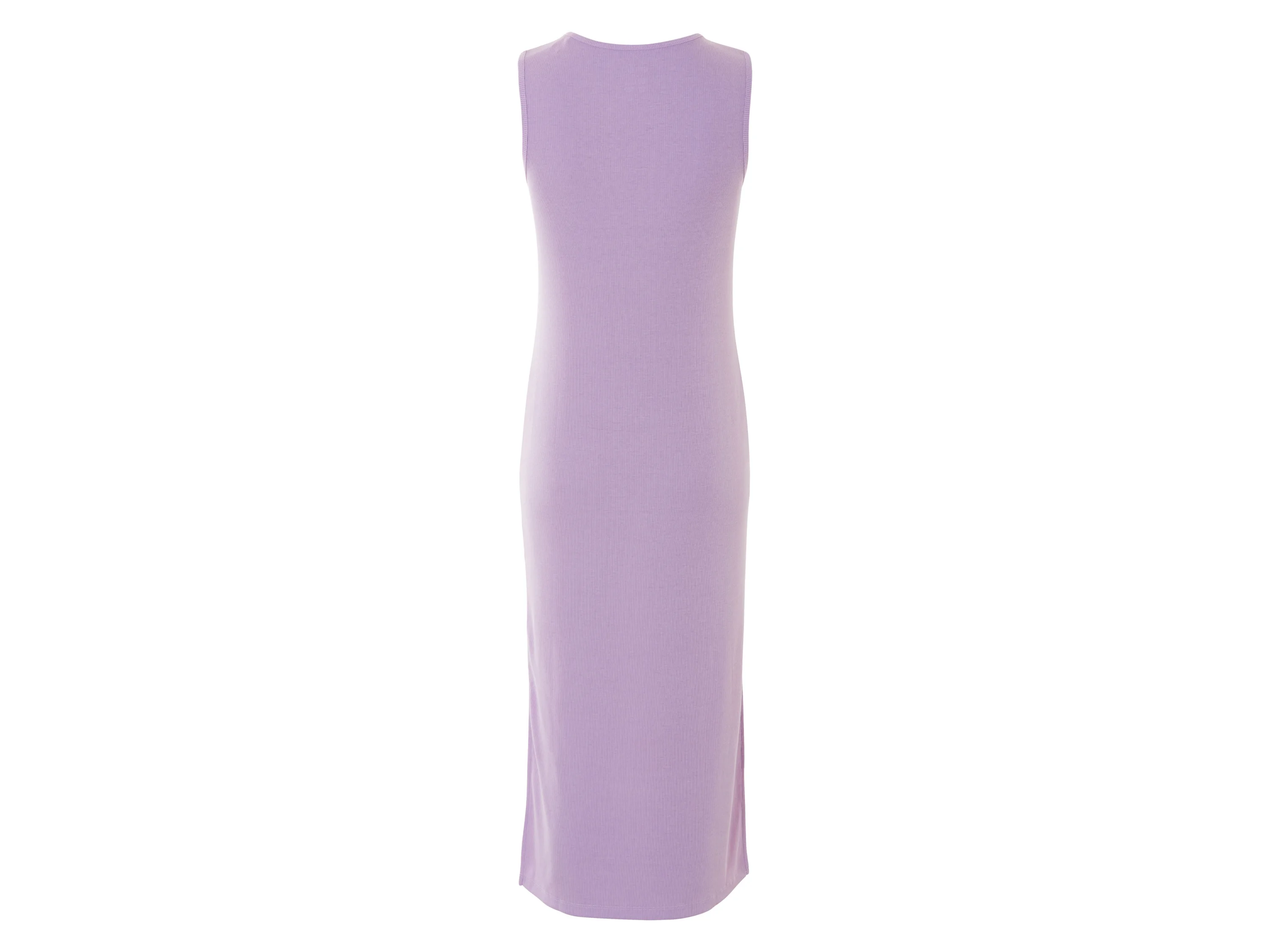 ESMARA® Damen Kleid Rippe Midi (Lila, XS(32/34)) – Bild 3 von 4