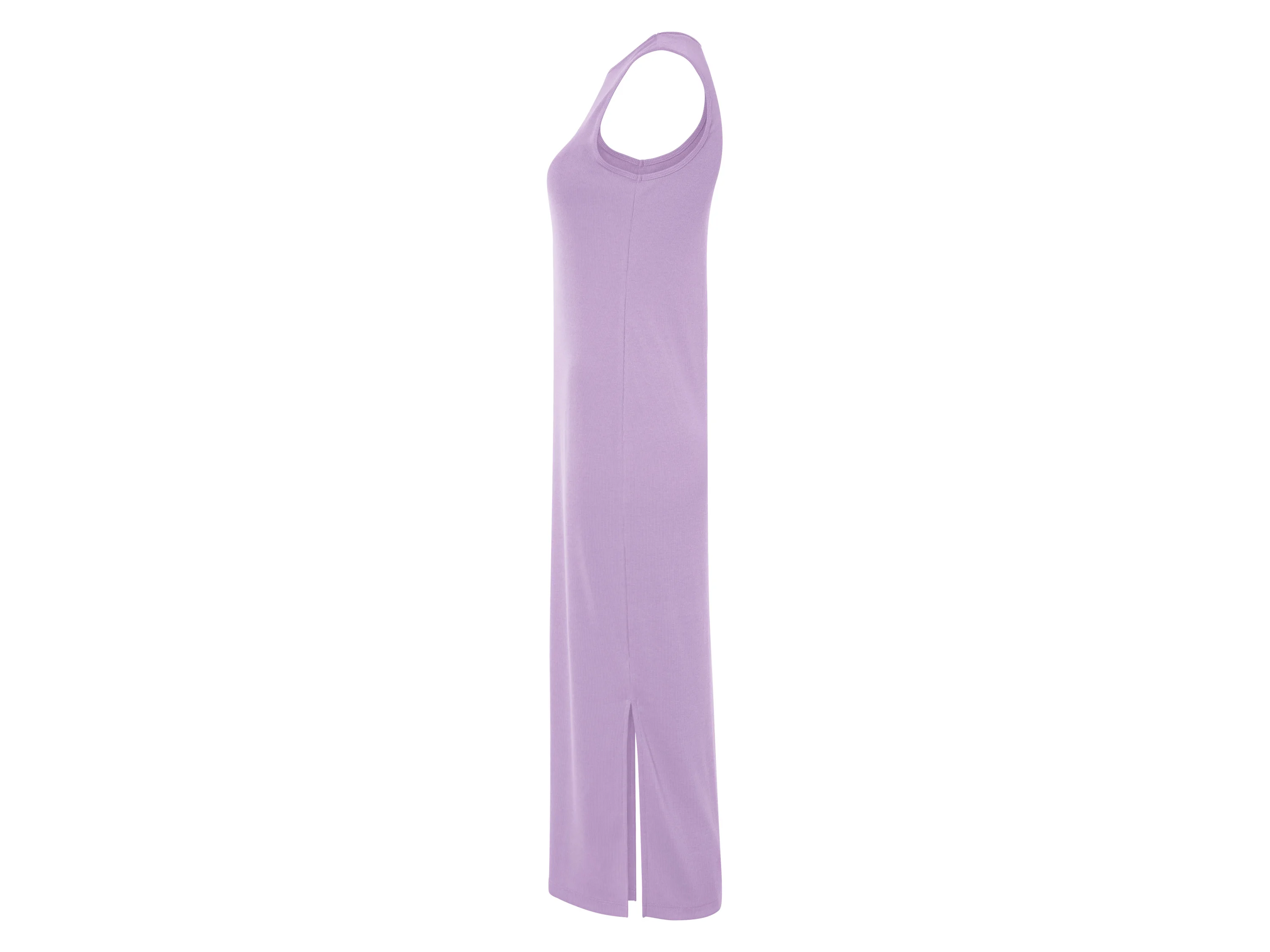 ESMARA® Damen Kleid Rippe Midi (Lila, XS(32/34)) – Bild 4 von 4
