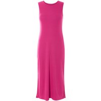 ESMARA® Damen Kleid Rippe Midi (Pink, S(36/38))