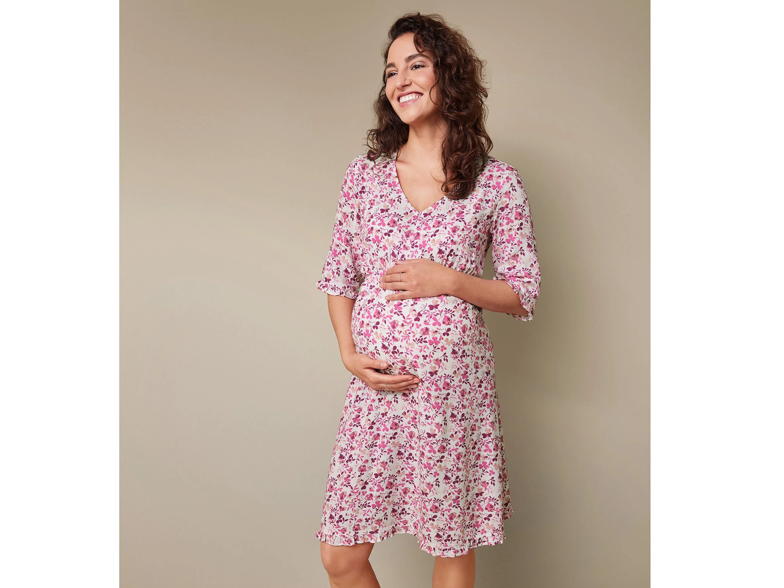 ESMARA® Damen Kleid (Rosa, 38) – Bild 2 von 3