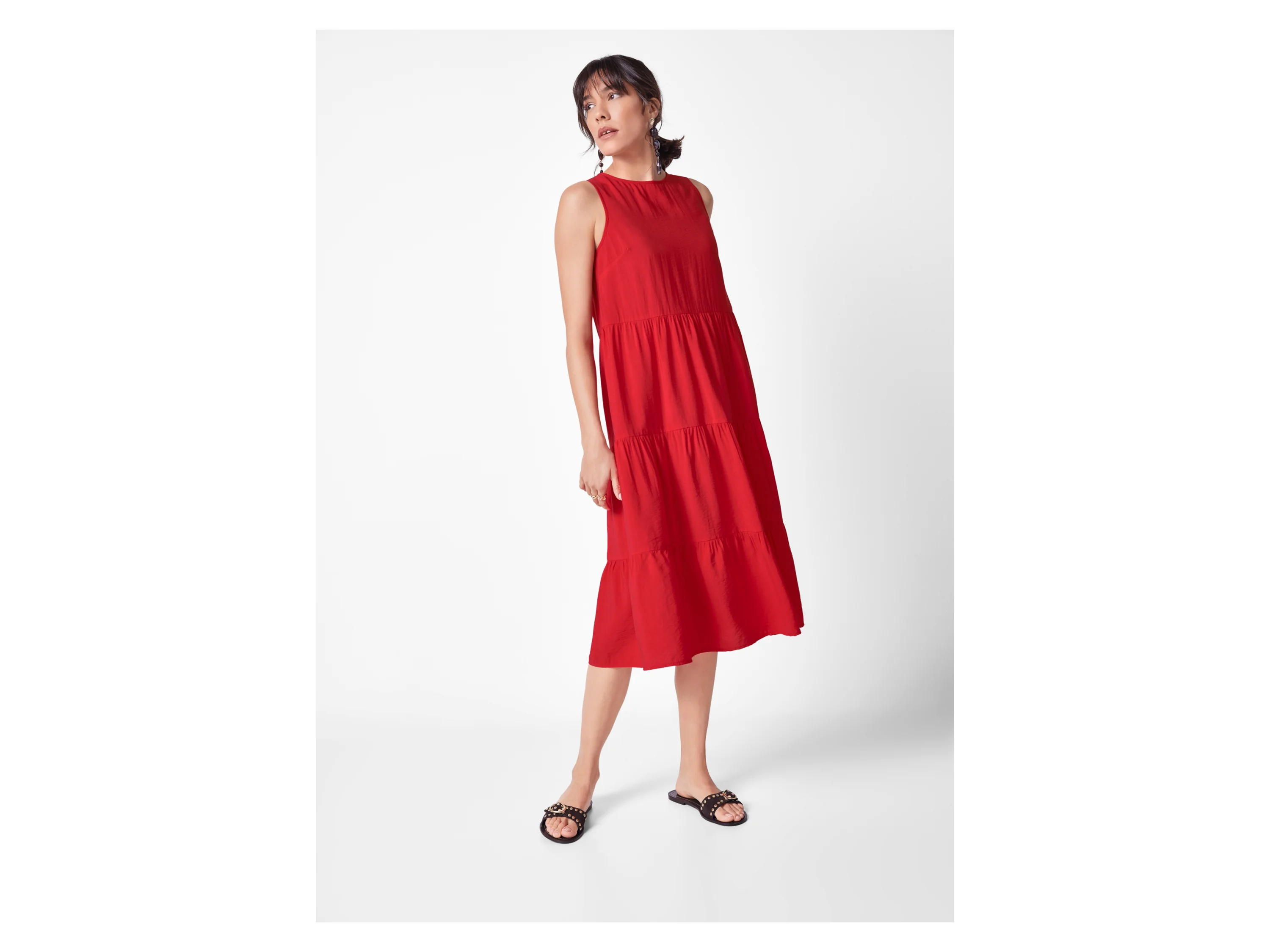 ESMARA® Damen Kleid (Rot, 40) – Bild 2 von 4