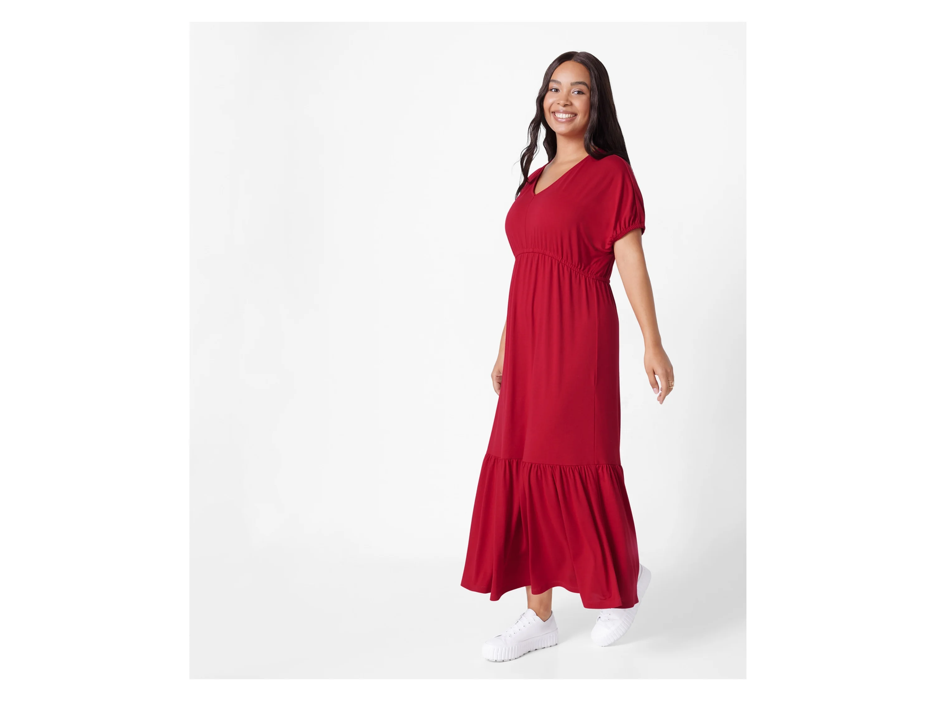 ESMARA® Damen Kleid (Rot, XXL(52/54)) – Bild 2 von 4