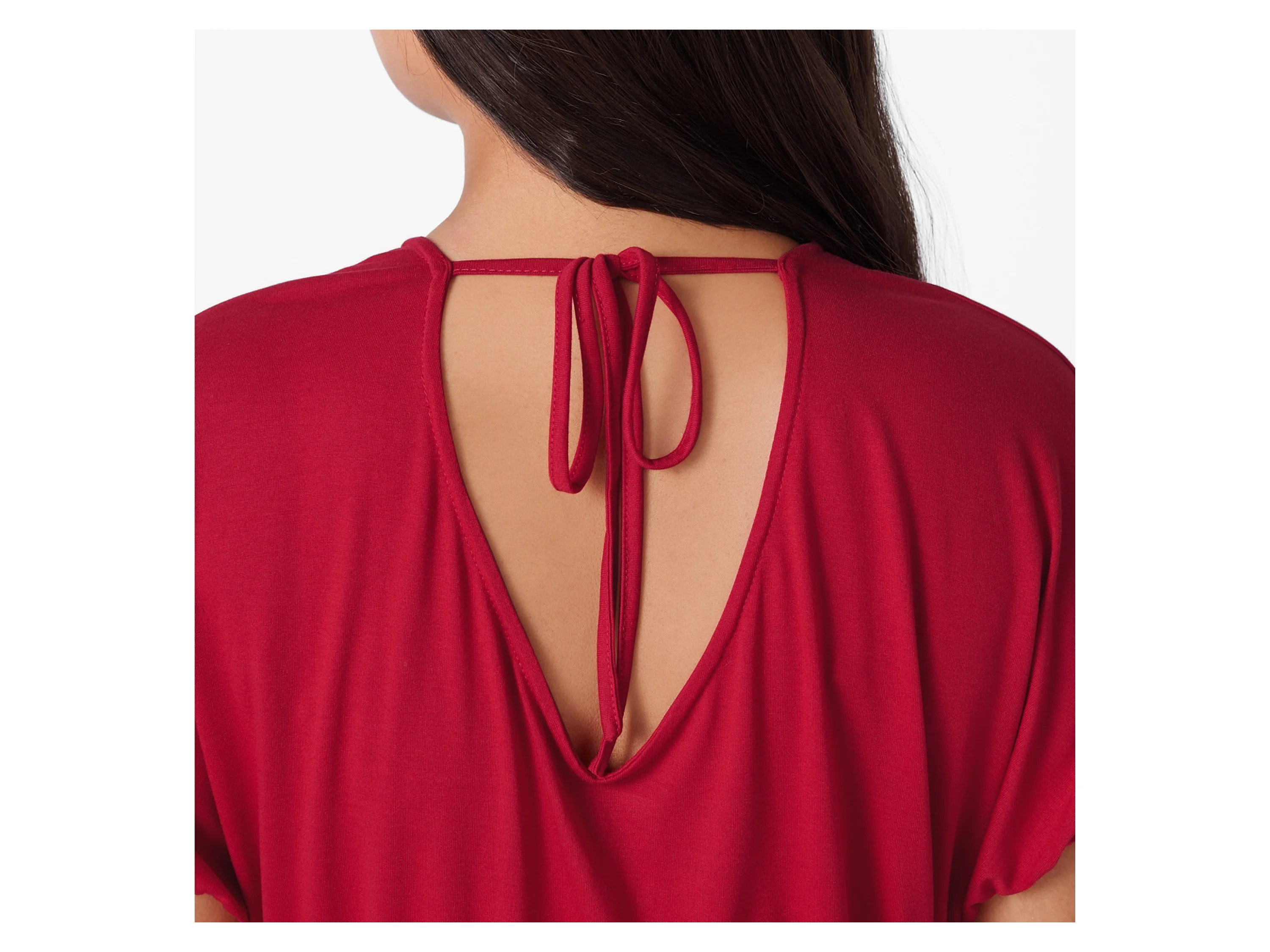 ESMARA® Damen Kleid (Rot, XXL(52/54)) – Bild 4 von 4