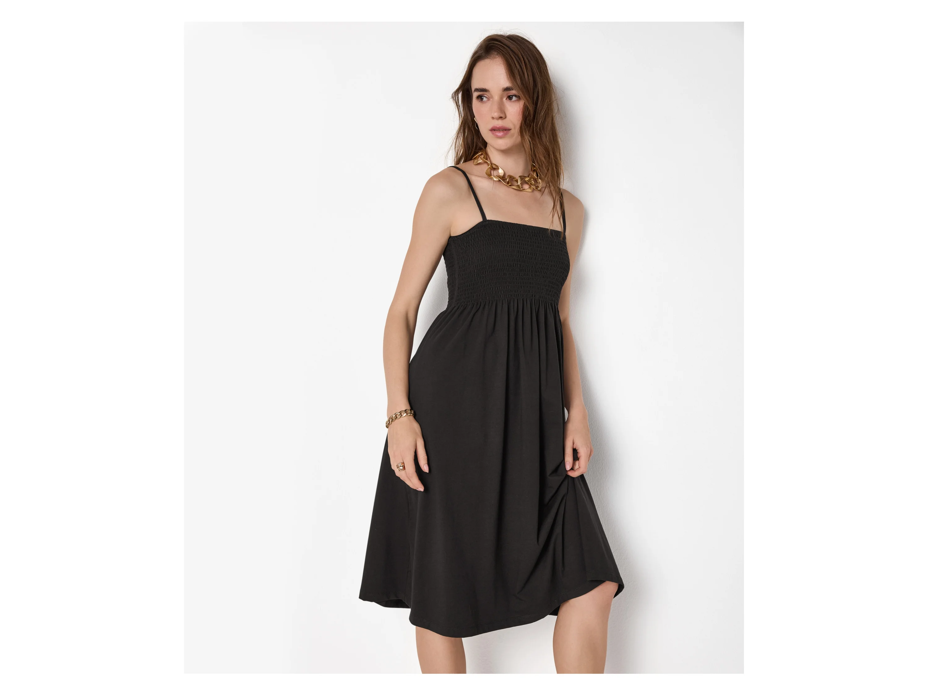ESMARA® Damen Kleid (Schwarz, XS(32/34)) – Bild 2 von 4