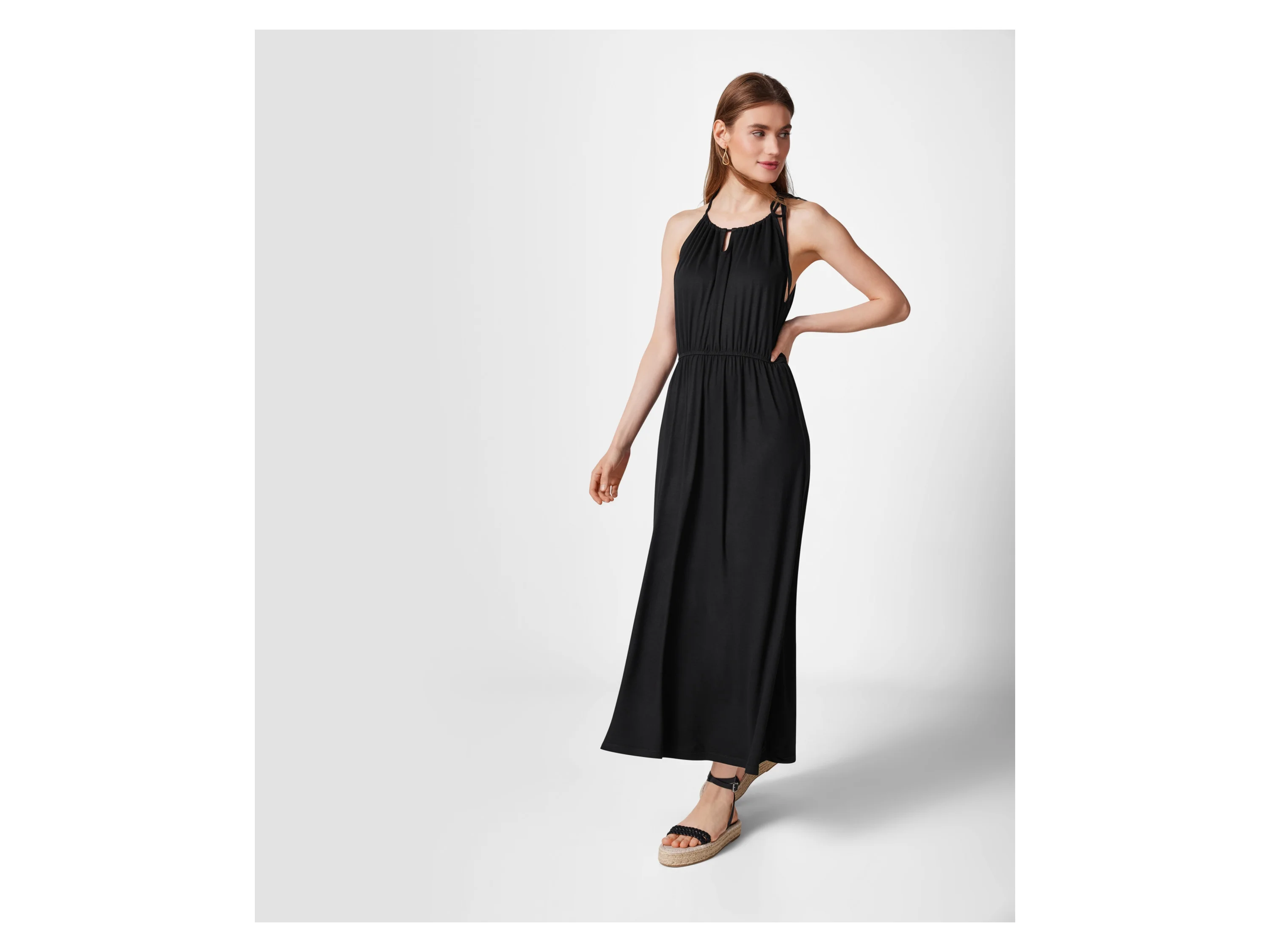 ESMARA® Damen Kleid (Schwarz, XS(32/34)) – Bild 2 von 4