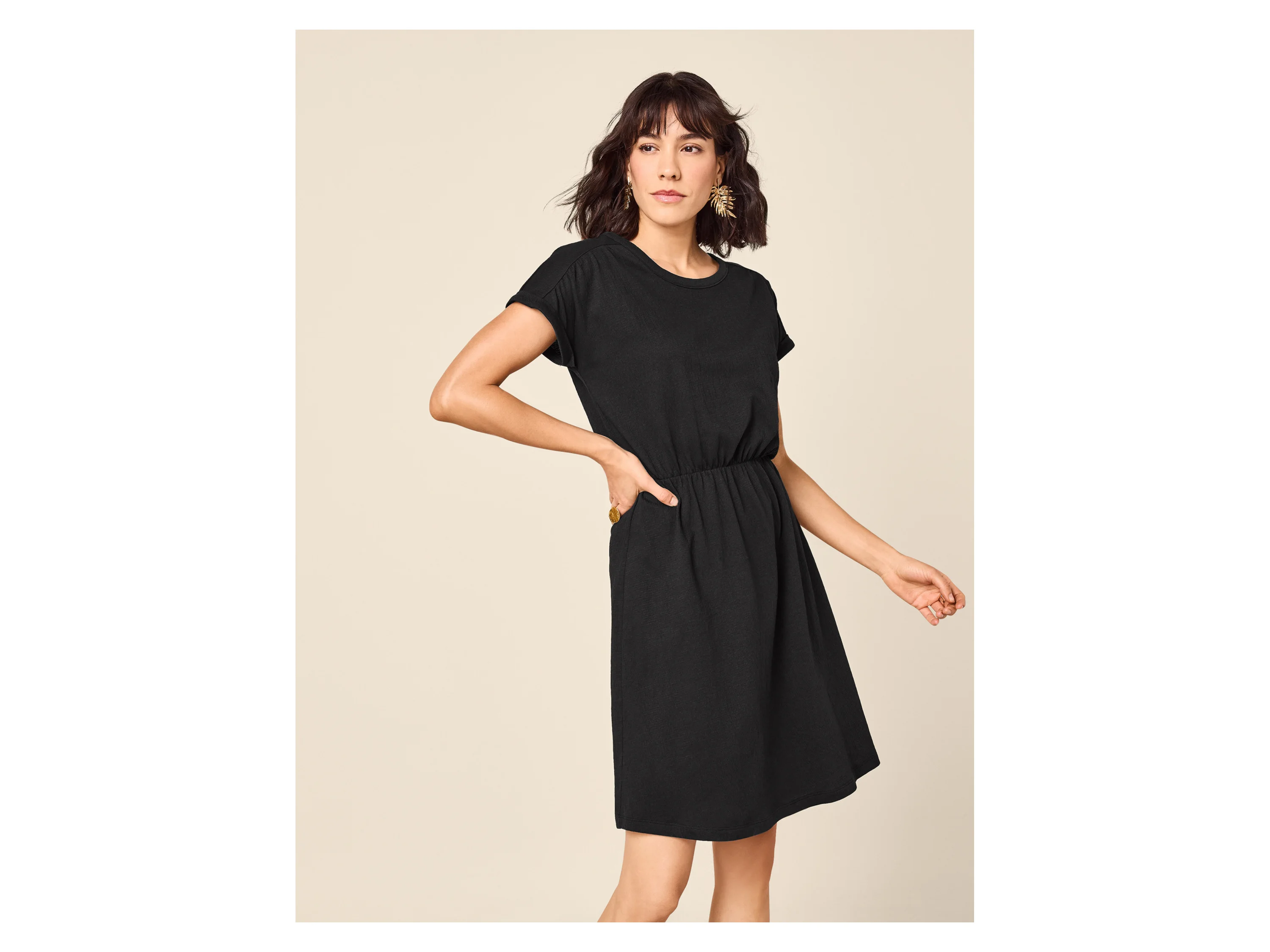 ESMARA® Damen Kleid (Schwarz, S(36/38)) – Bild 2 von 3
