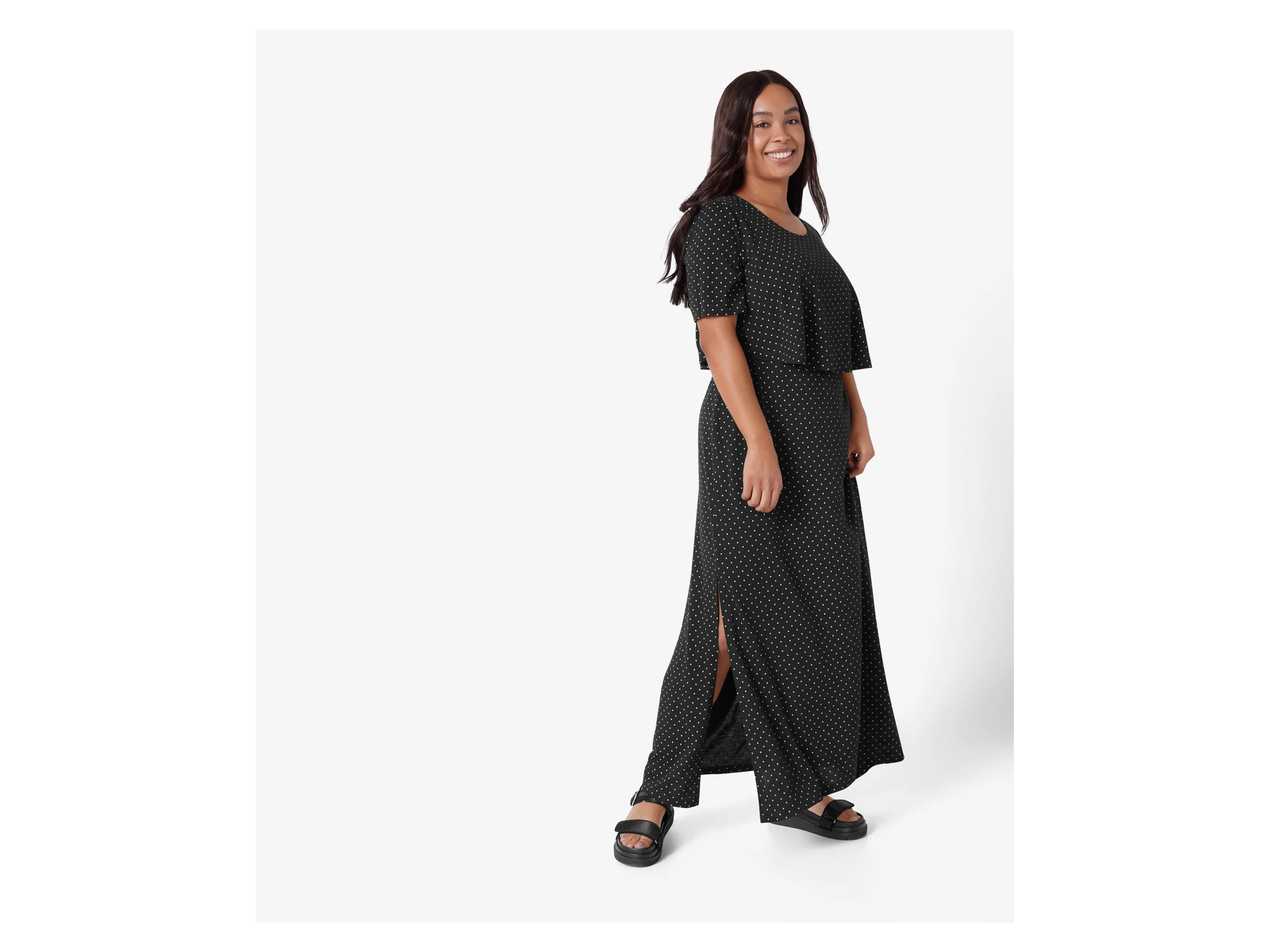 ESMARA® Damen Kleid (Schwarz, XXL(52/54)) – Bild 2 von 4