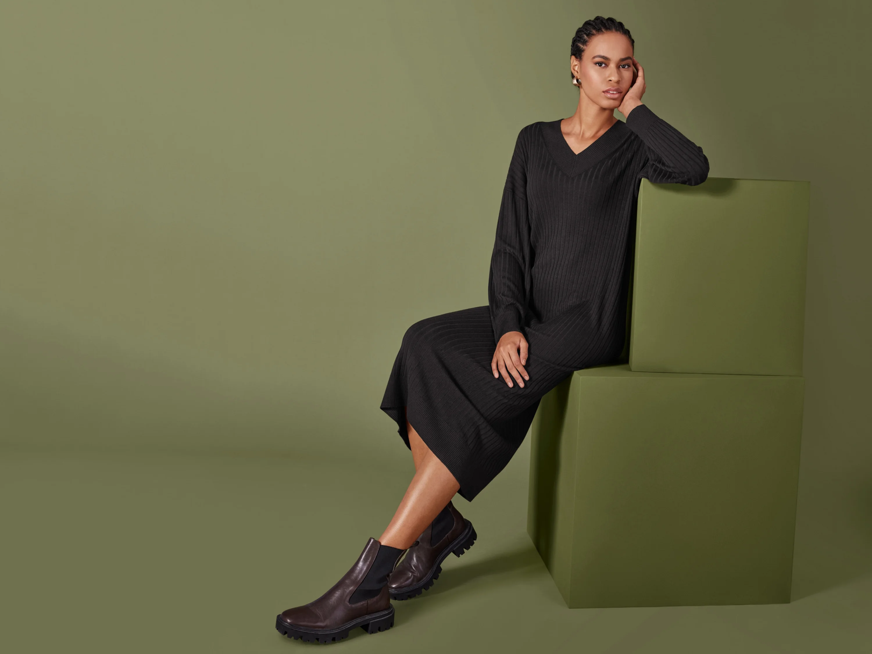 ESMARA® Damen Kleid (Schwarz, M(40/42)) – Bild 2 von 4