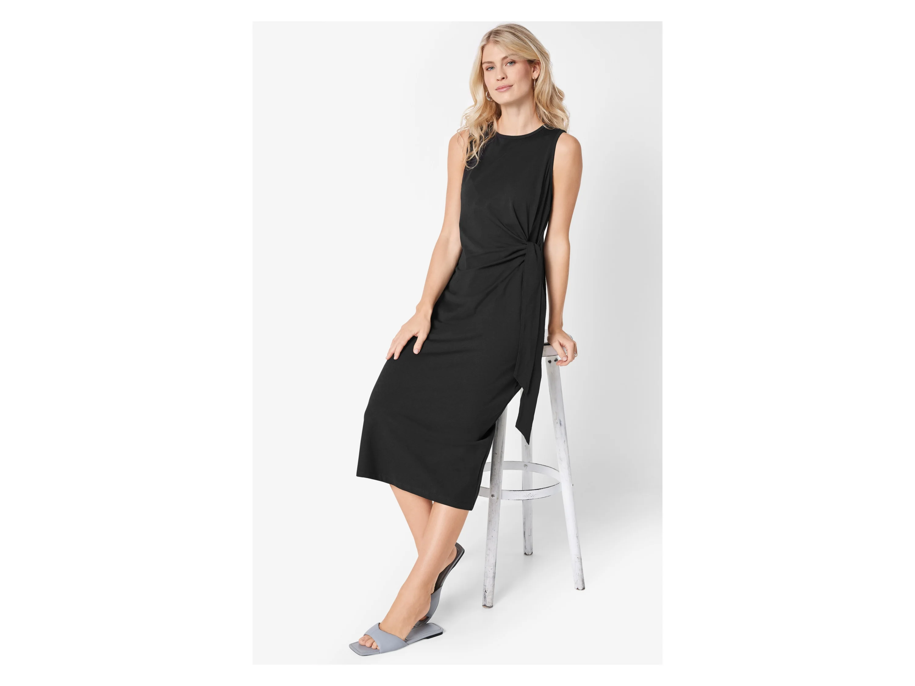 ESMARA® Damen Kleid (Schwarz, XS(32/34)) – Bild 2 von 4