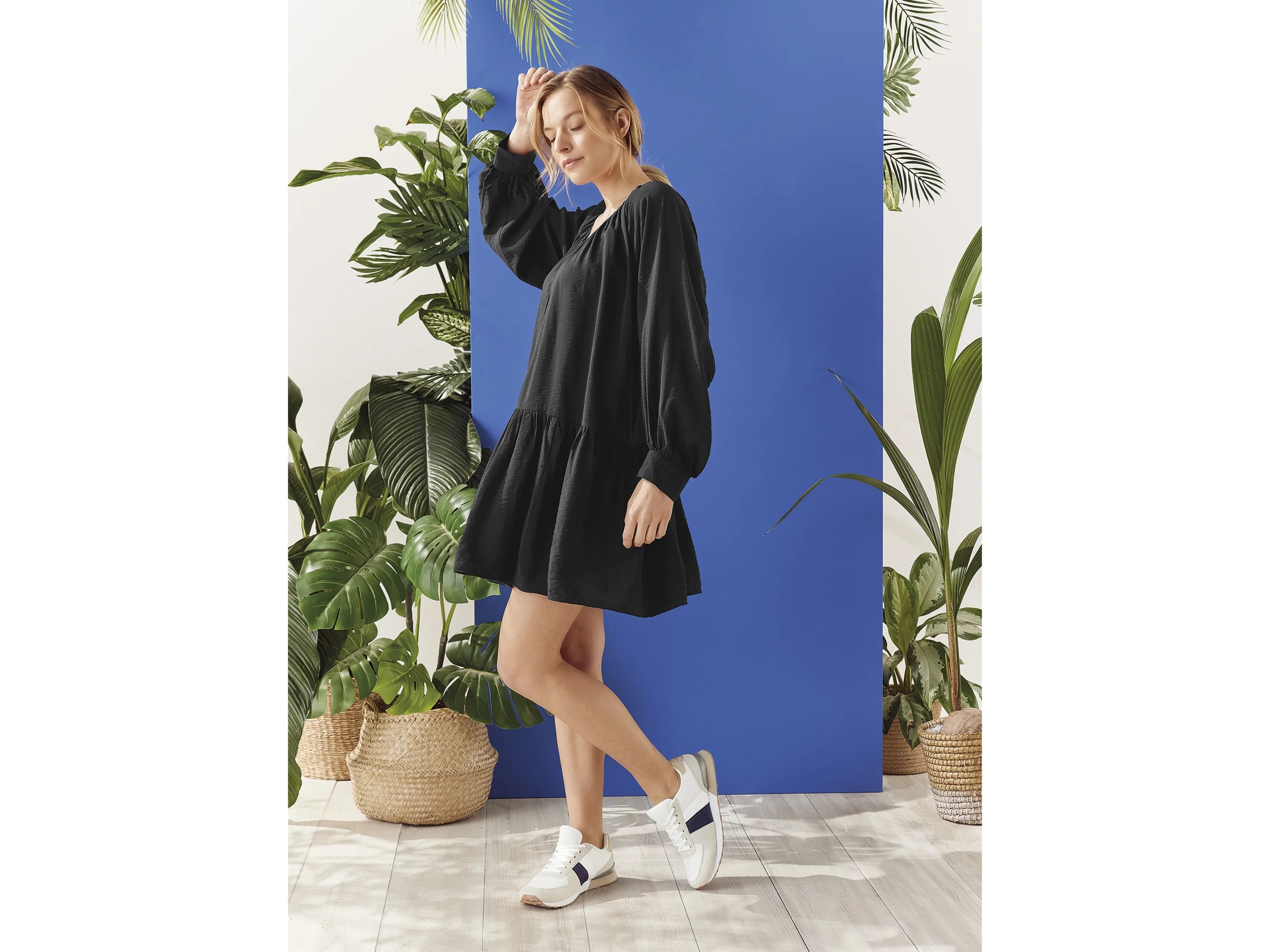 ESMARA® Damen Kleid (Schwarz, S (36/38)) – Bild 3 von 4