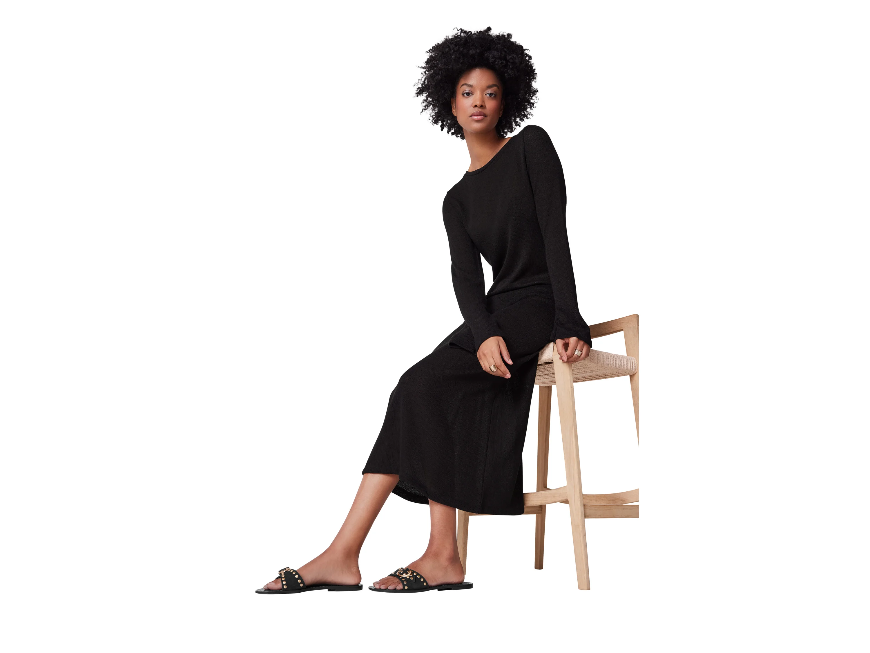 ESMARA® Damen Kleid (Schwarz, 42) – Bild 2 von 4