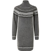 ESMARA® Damen Kleid Strick (Grau, S(36/38))