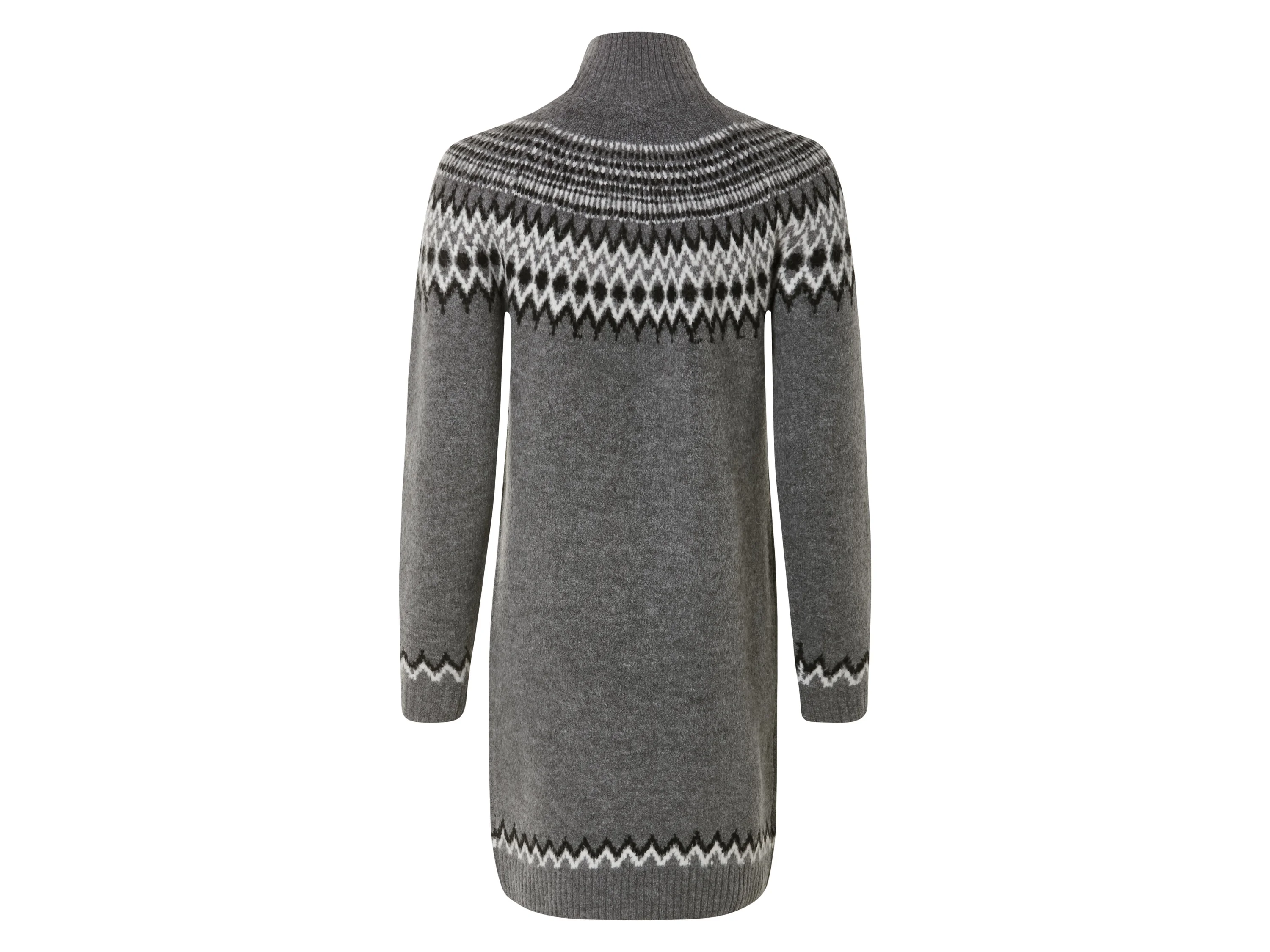ESMARA® Damen Kleid Strick (Grau, S(36/38)) – Bild 3 von 3