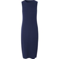 ESMARA® Damen Kleid Struktur (Navy, L (44/46))