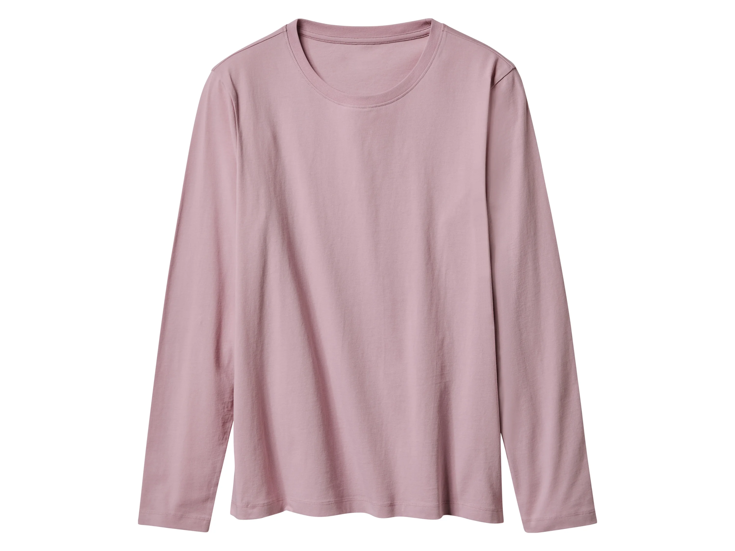 ESMARA® Damen Langarmshirt, 2 Stück (altrosa/grau, XS(32/34)) – Bild 2 von 4