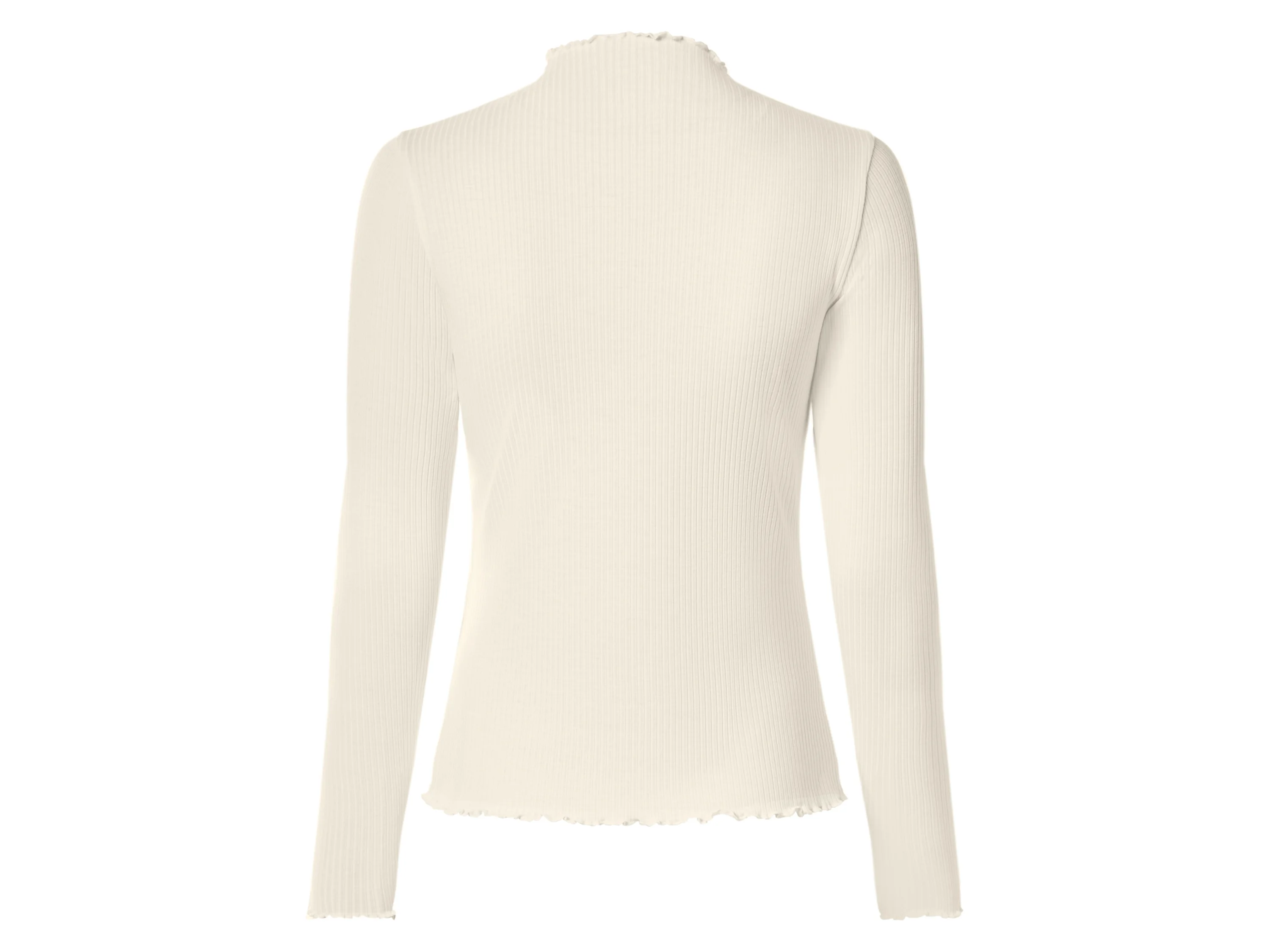 ESMARA® Damen Langarmshirt, 2 Stück (Schwarz/weiß, L(44/46)) – Bild 4 von 4