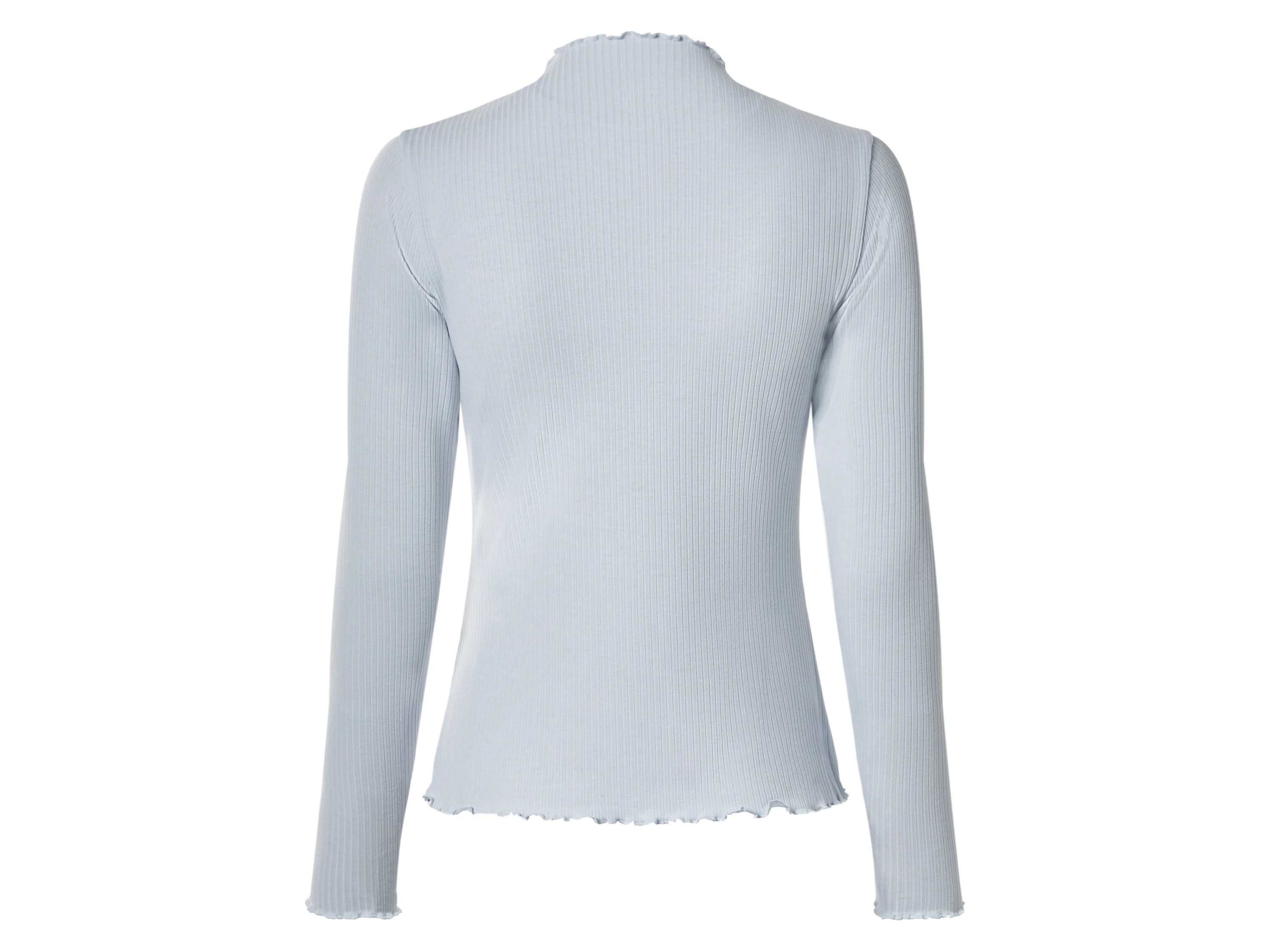 ESMARA® Damen Langarmshirt, 2 Stück (beige/hellblau, L(44/46)) – Bild 4 von 4
