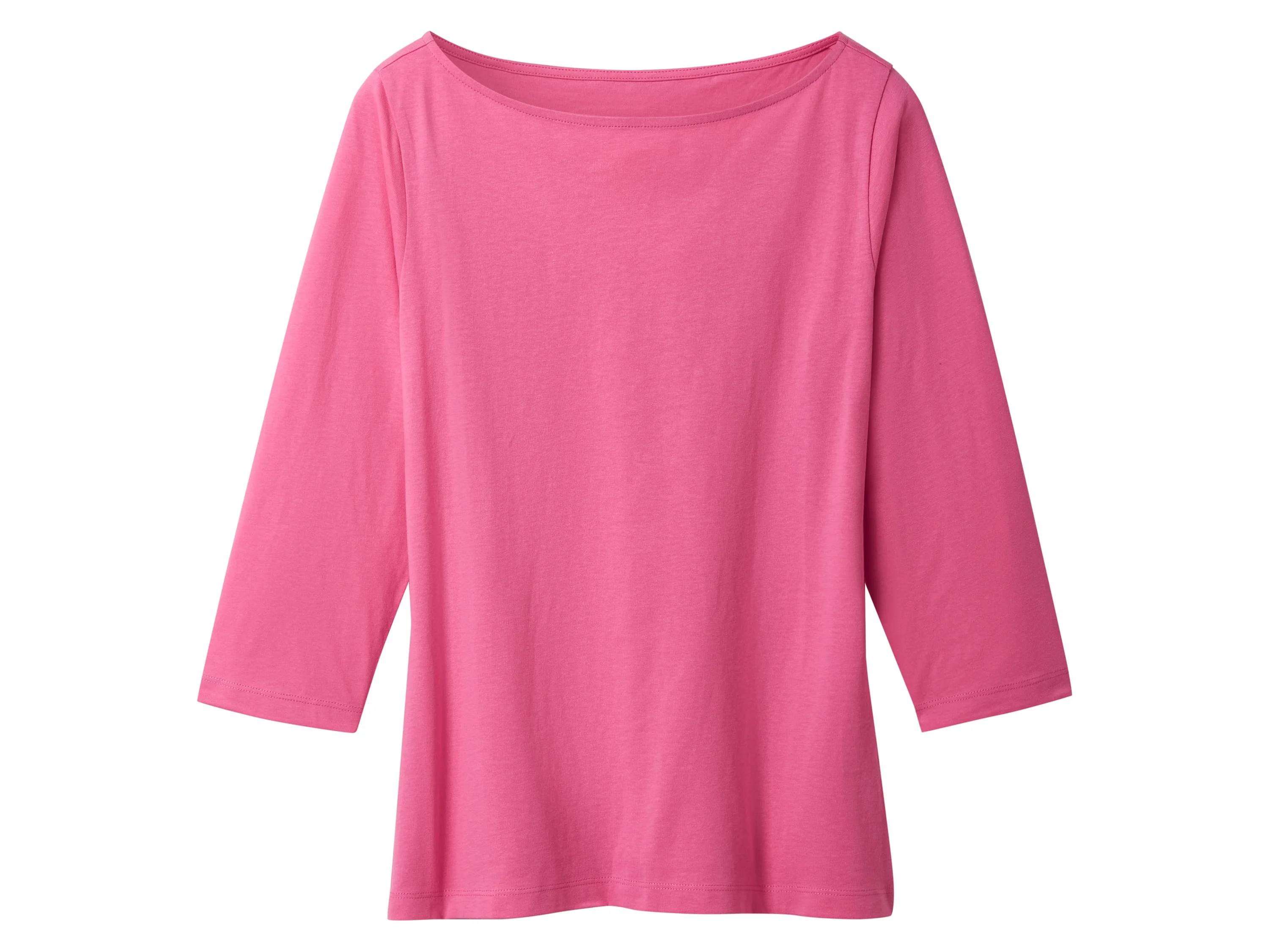 ESMARA® Damen Langarmshirt 3/4 Arm, 2 Stück (grün/pink, XS(32/34)) – Bild 2 von 4