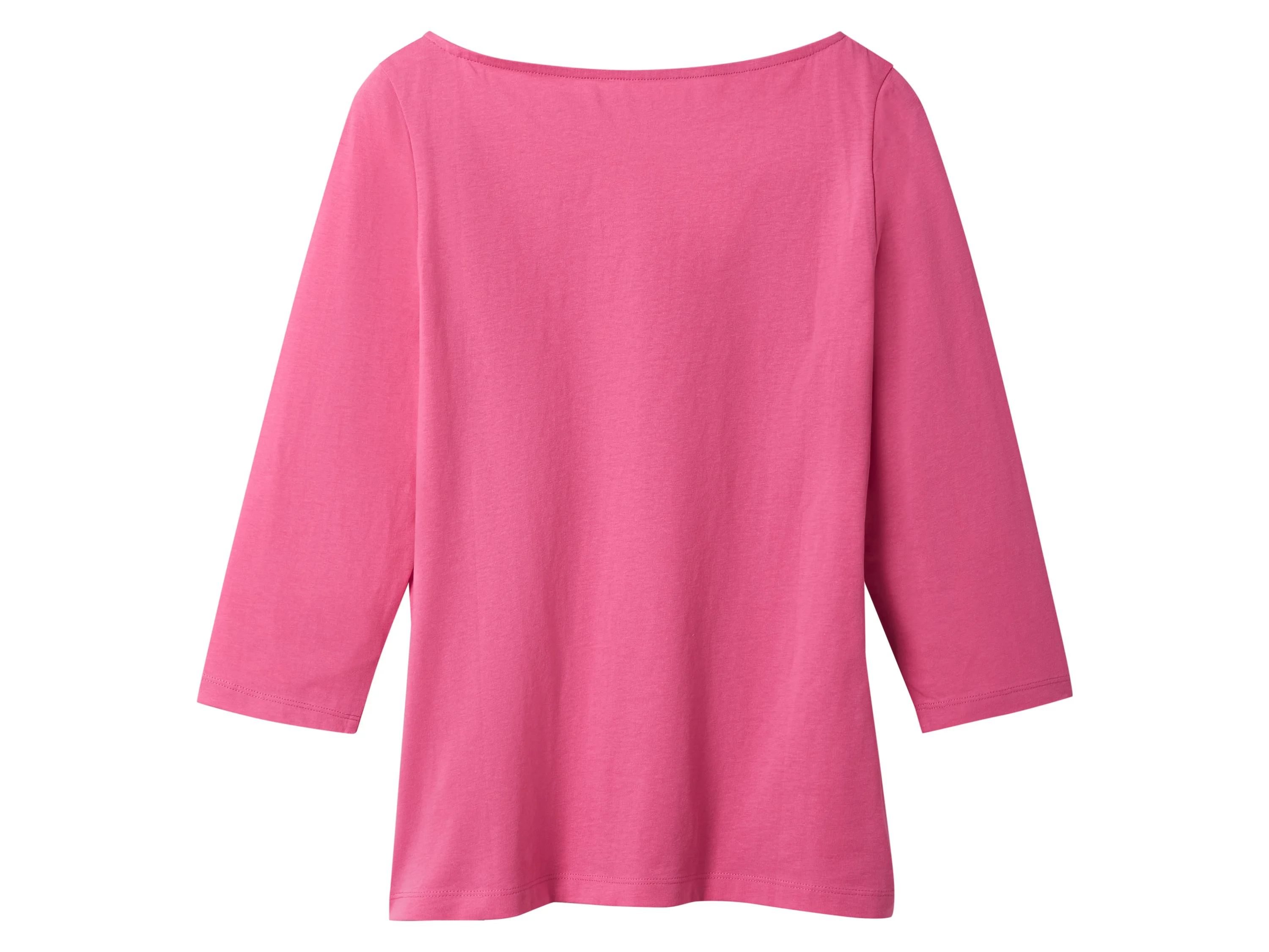ESMARA® Damen Langarmshirt 3/4 Arm, 2 Stück (grün/pink, XS(32/34)) – Bild 4 von 4