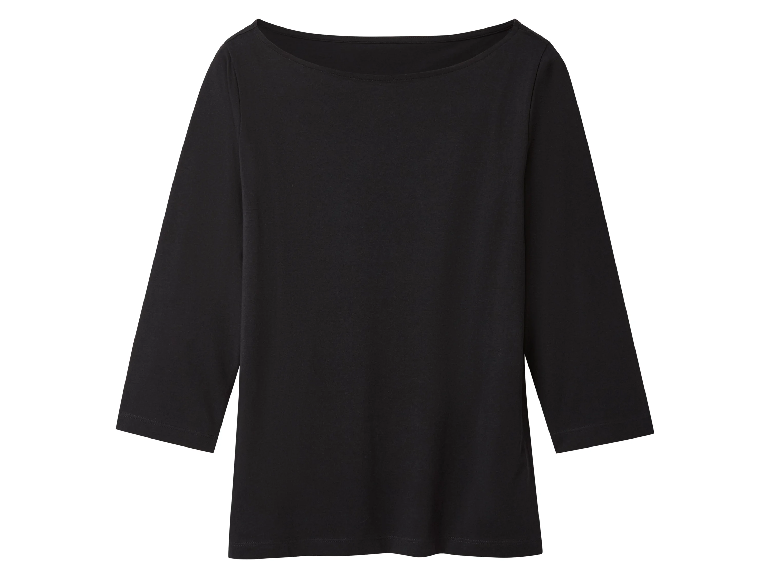 ESMARA® Damen Langarmshirt 3/4 Arm, 2 Stück (Schwarz/weiß, XS(32/34)) – Bild 2 von 4