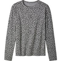 ESMARA® Damen Langarmshirt (Schwarz/Grau, M(40/42))