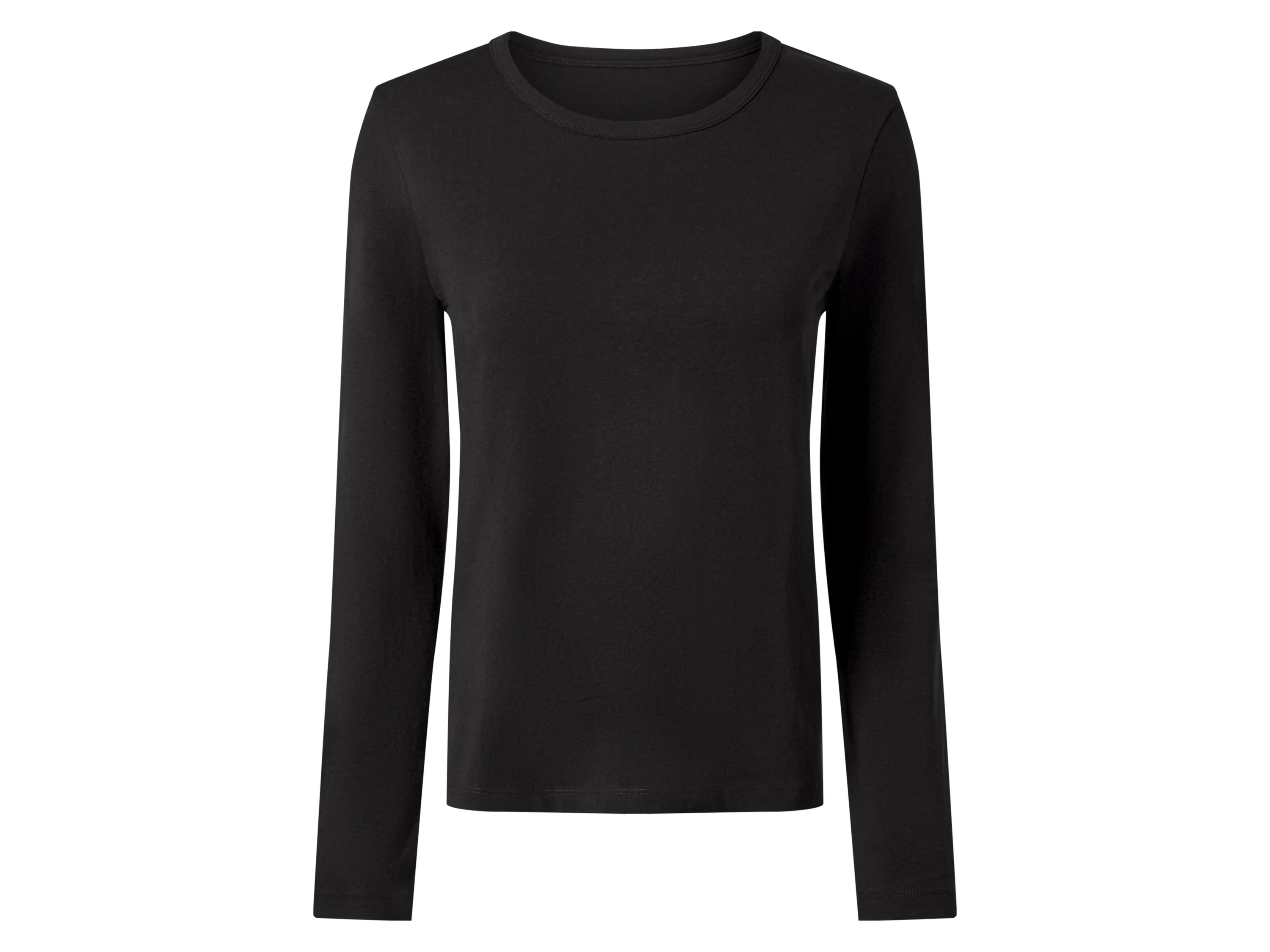 ESMARA® Damen Langarmshirts, 2 Stück (Schwarz/weiß, XS(32/34)) – Bild 2 von 4