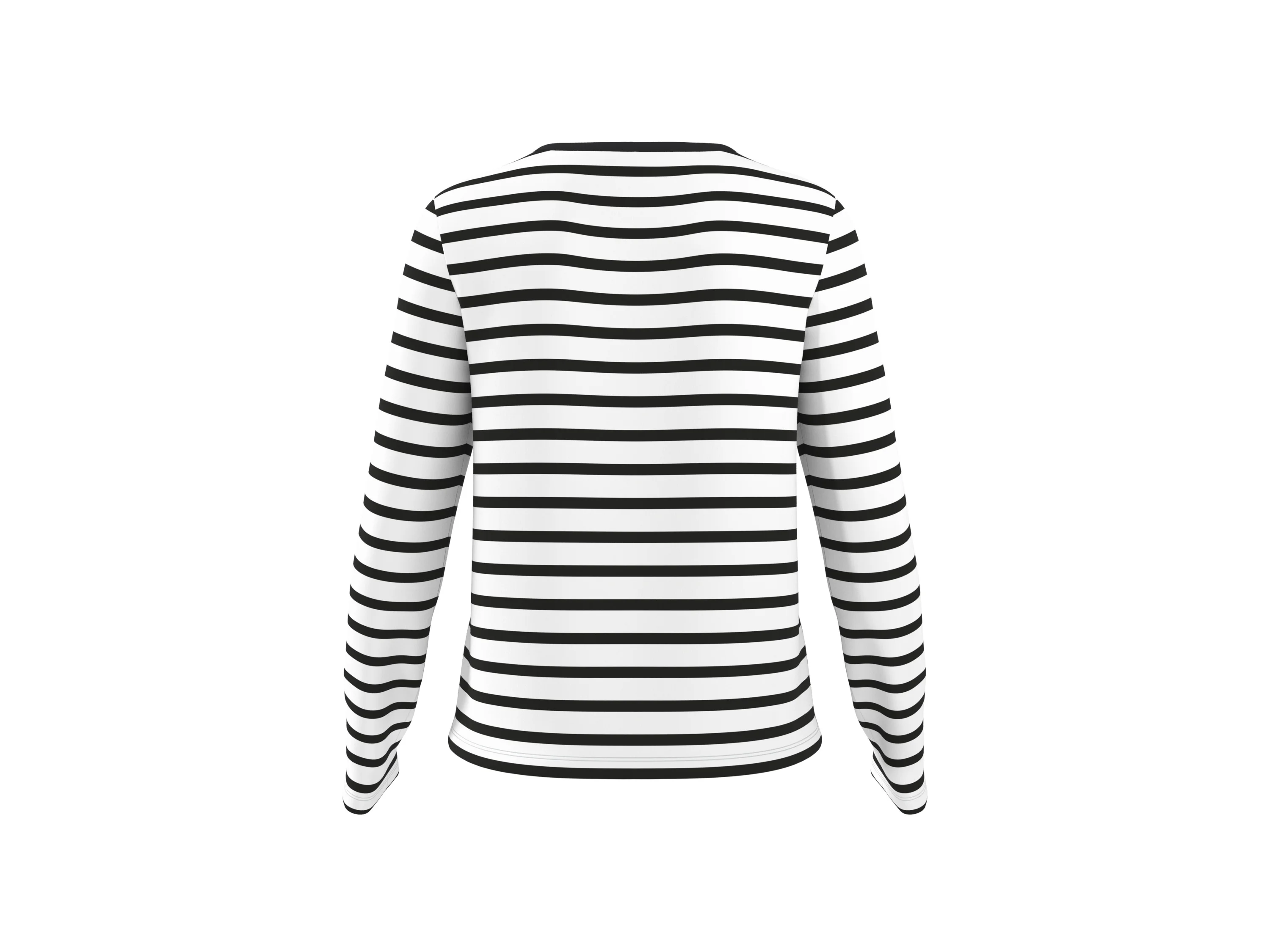 ESMARA® Damen Langarmshirts, 2 Stück (Streifen/schwarz, L (44/46)) – Bild 4 von 4