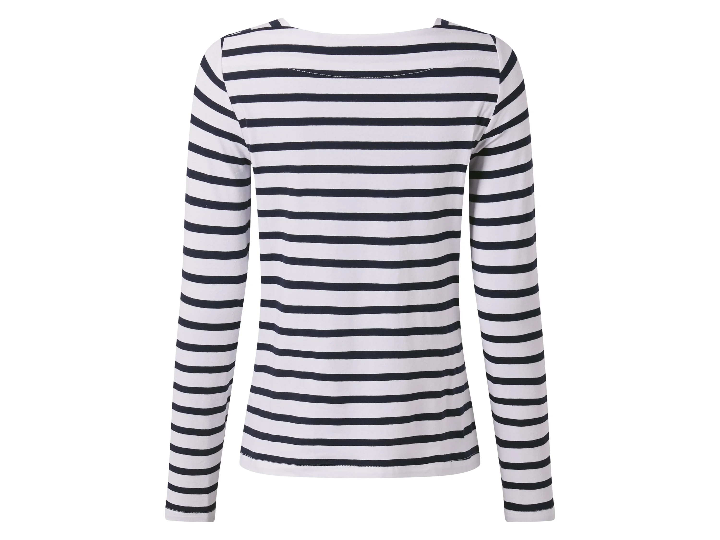 ESMARA® Damen Langarmshirts, 2 Stück (weiß/navy, XS(32/34)) – Bild 4 von 4
