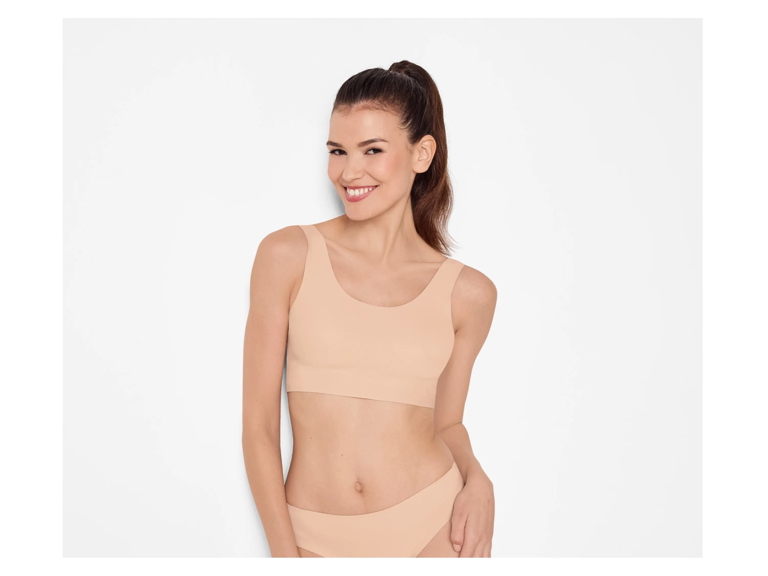 ESMARA® Damen Lasercut-Bustier (Beige, S(36/38)) – Bild 2 von 2