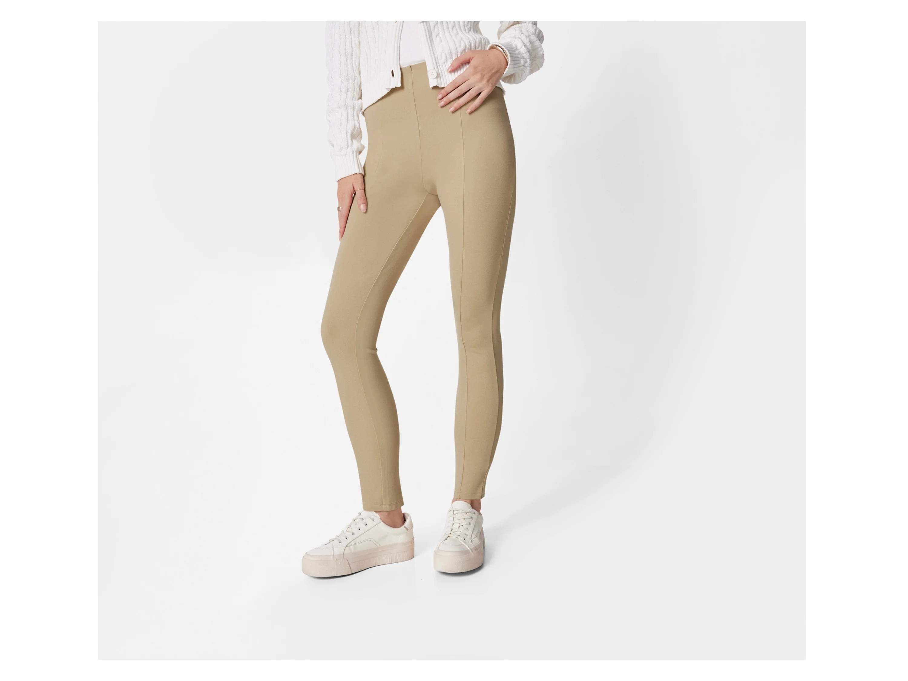 ESMARA® Damen Leggings (Beige, L(44/46)) – Bild 2 von 3