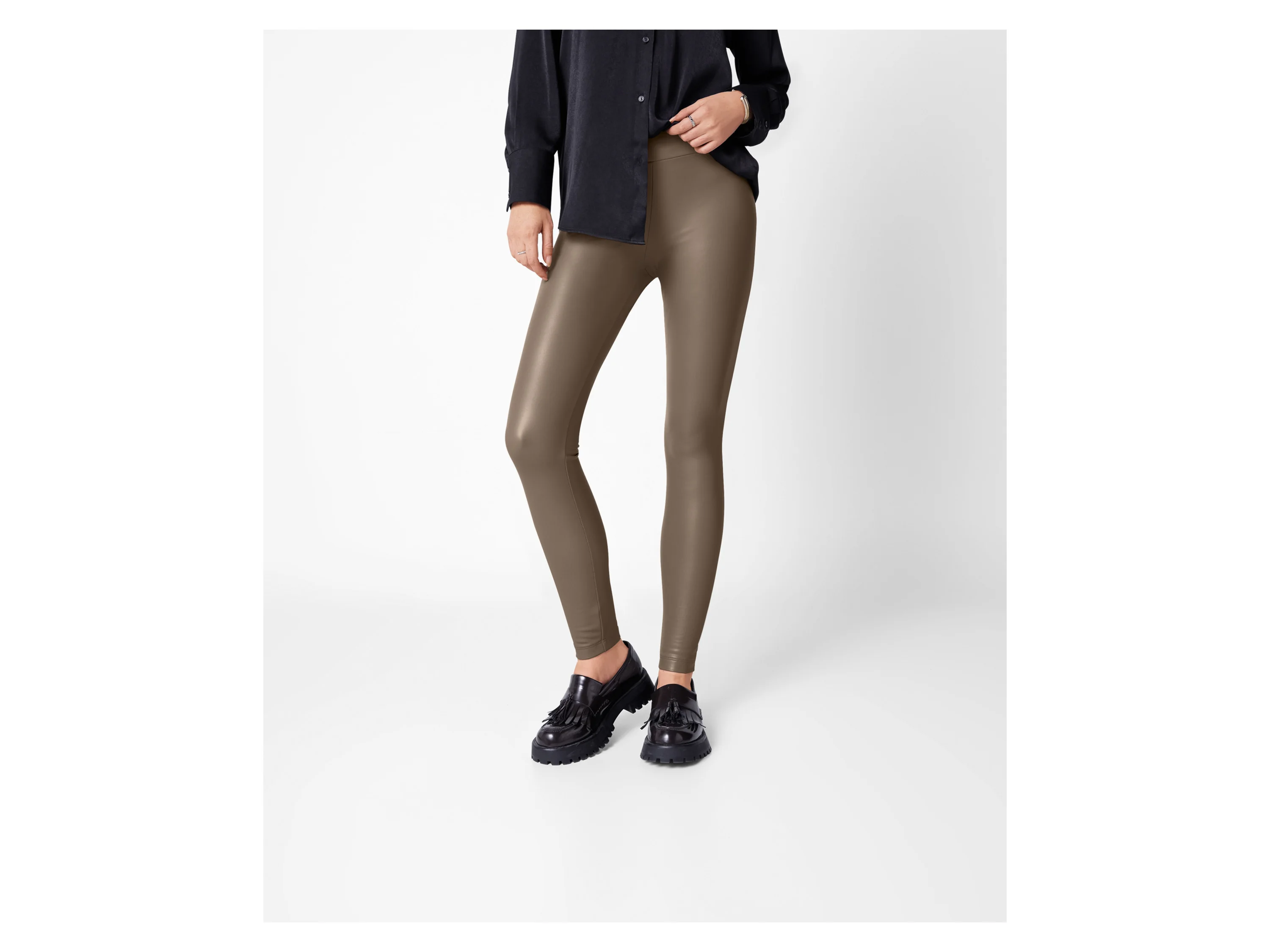 ESMARA® Damen Leggings (Braun, 42) – Bild 2 von 3