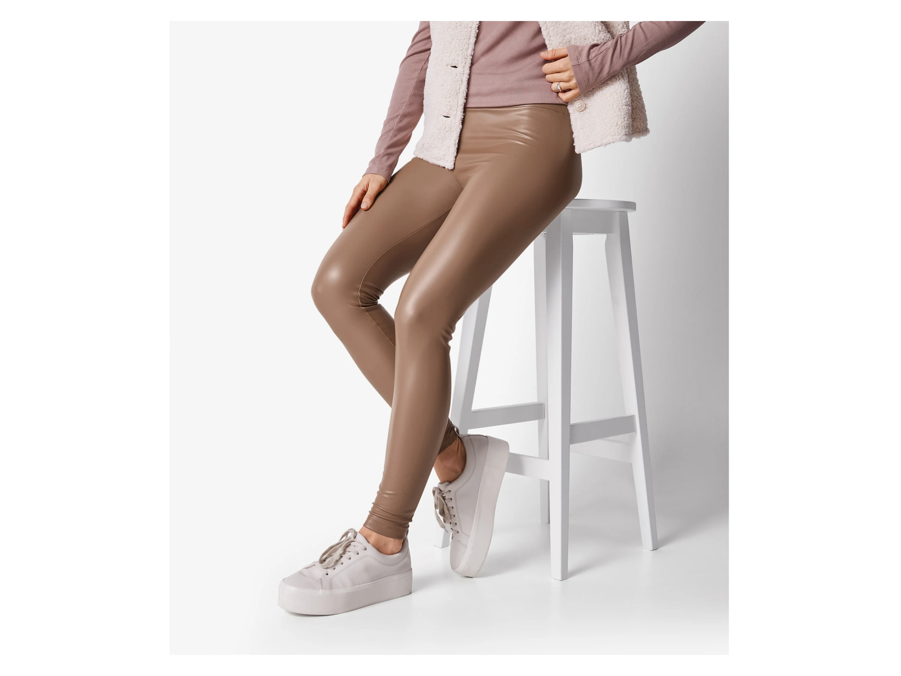 ESMARA® Damen Leggings (Braun, 38) – Bild 2 von 3
