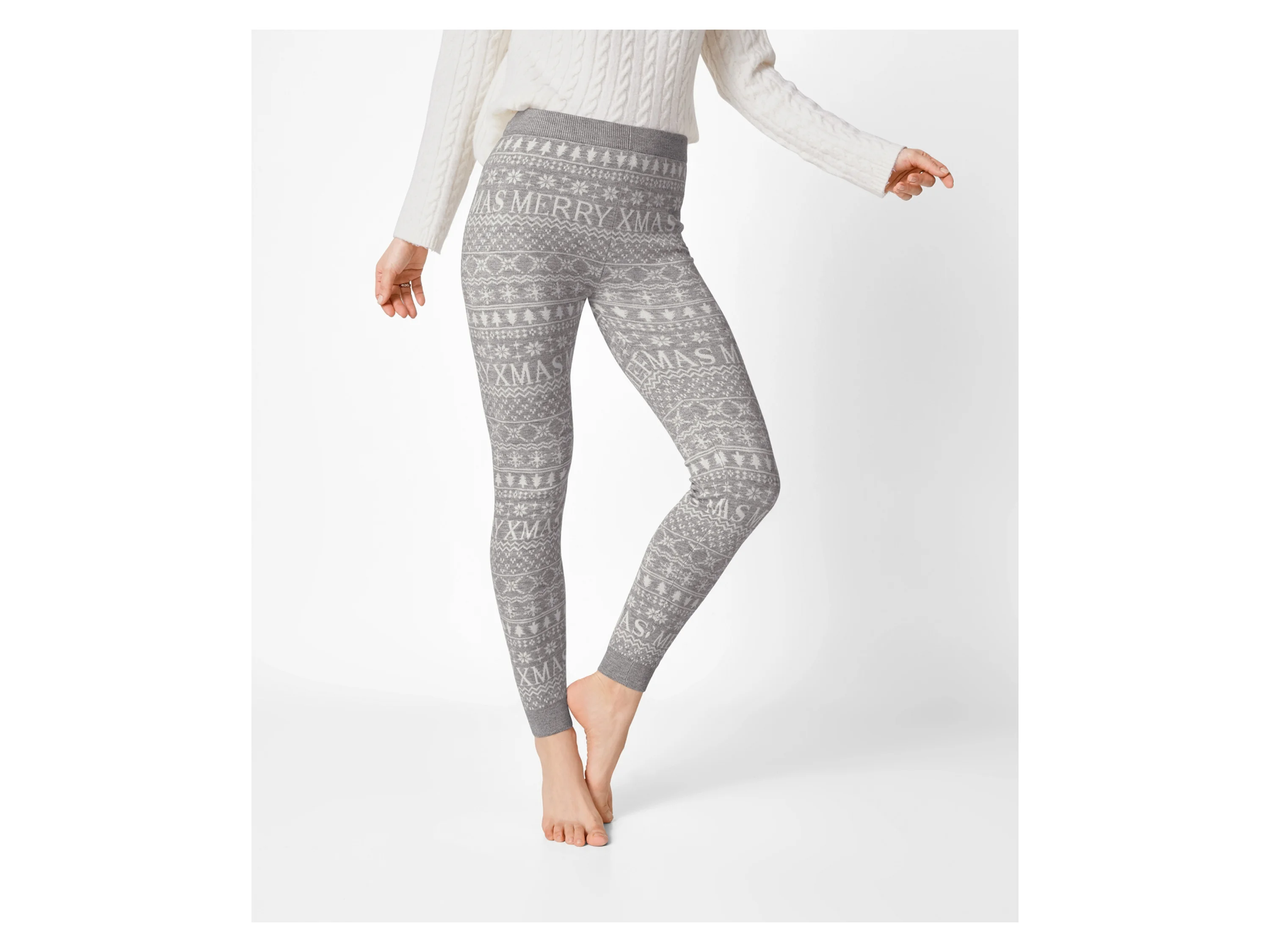 ESMARA® Damen Leggings (Grau, M(40/42)) – Bild 2 von 3