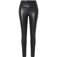 ESMARA® Damen Leggings in modischer Leder- oder Schlangenlederoptik (glänzend, 34)
