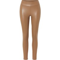 ESMARA® Damen Leggings Lederoptik (Braun, 40)