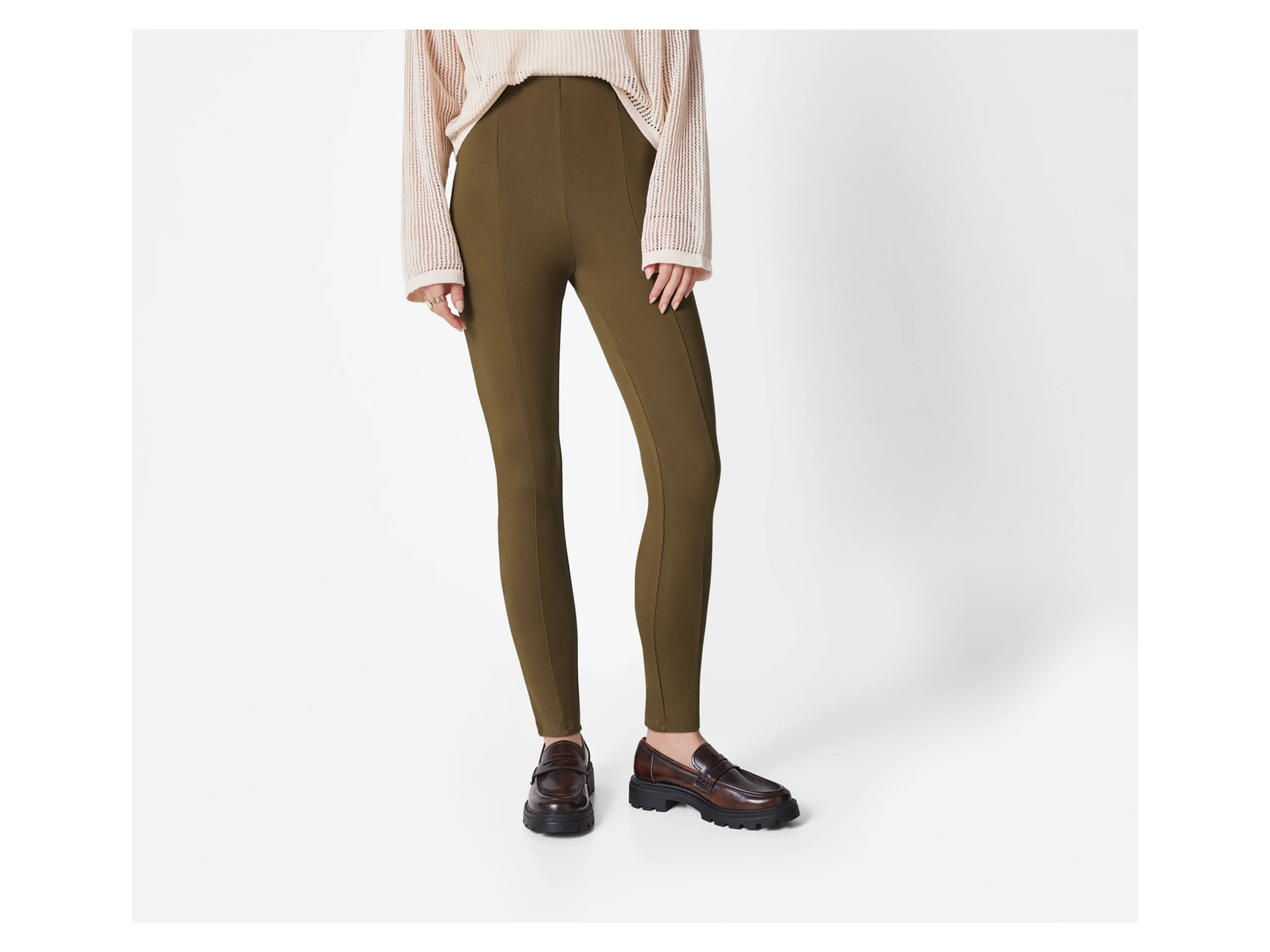 ESMARA® Damen Leggings (Olive, M(40/42)) – Bild 2 von 3