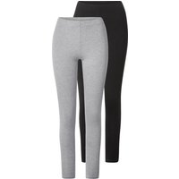ESMARA® Damen Leggings (Schwarz/Grau, XS (32/34))