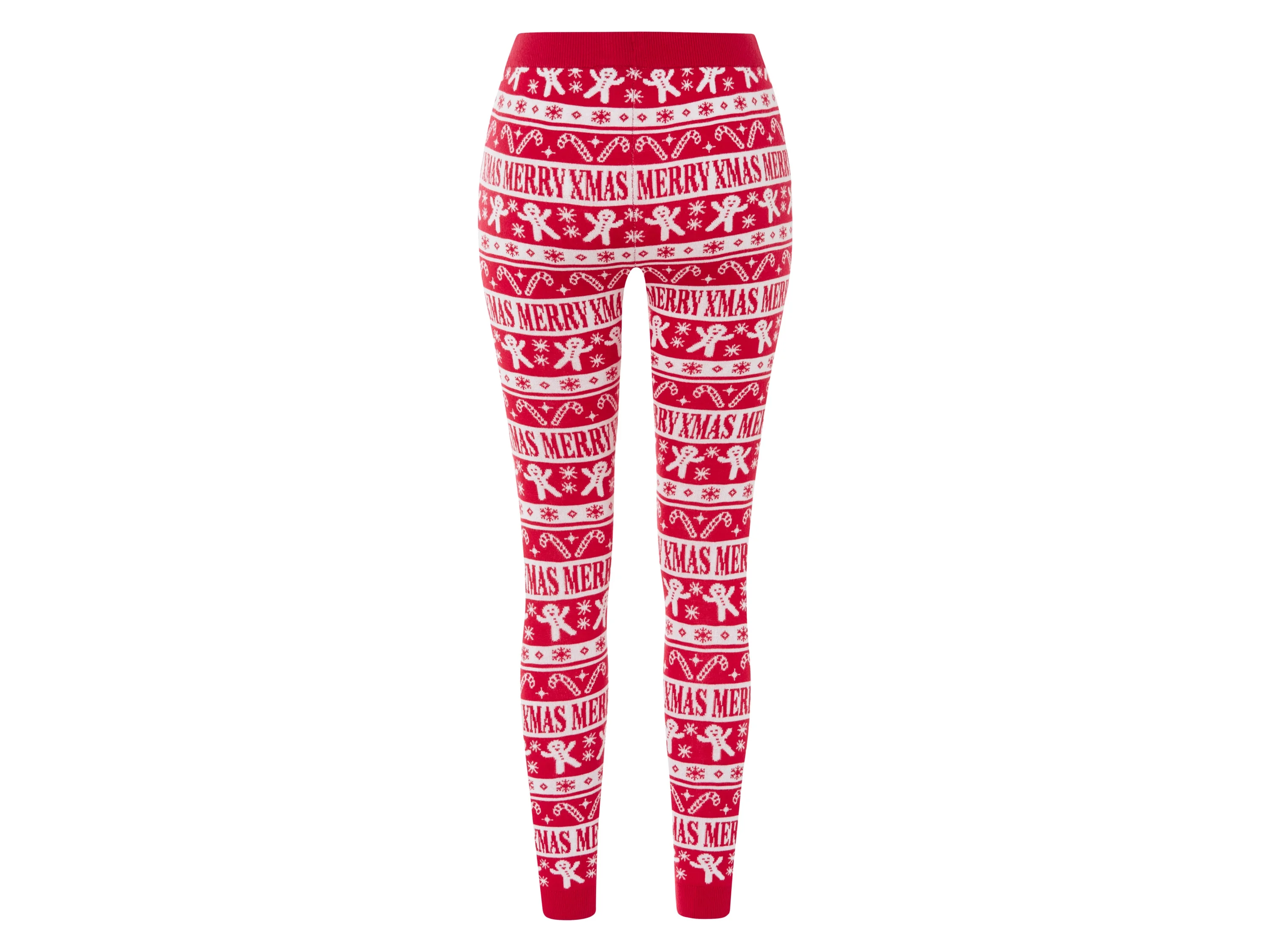 ESMARA® Damen Leggings Weihnachten (Rot, XS(32/34)) – Bild 3 von 3