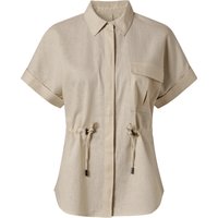 ESMARA® Damen Leinen-Bluse, leger geschnitten (Beige, 34)